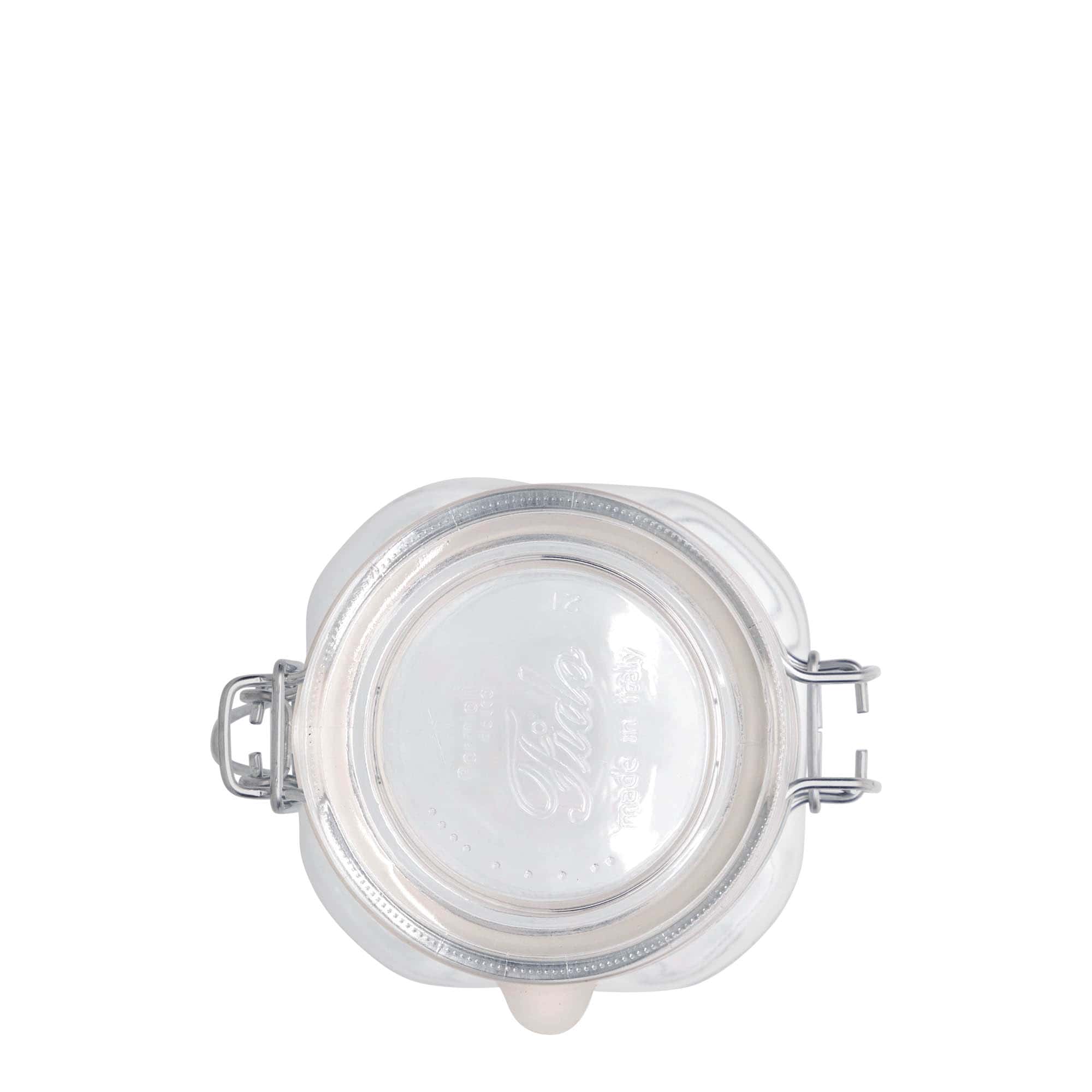 500 ml trådklipsglas 'Fido', firkantet, åbning: trådklipslukning