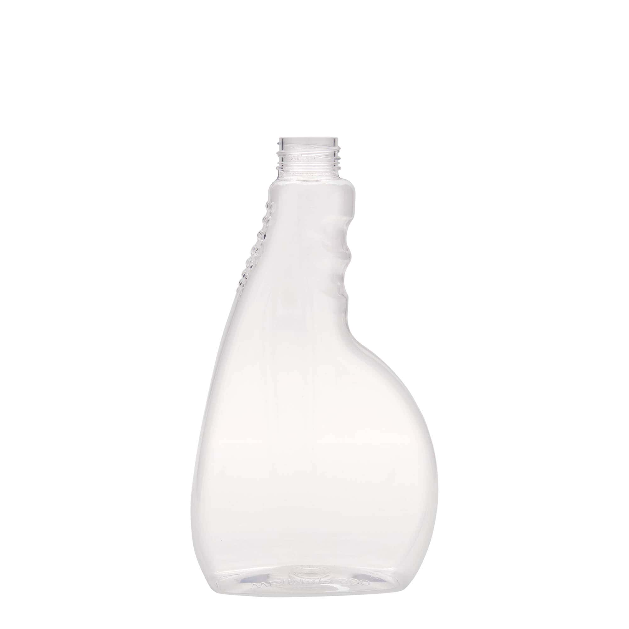 500 ml PET-sprøjteflaske 'Piccobello', firkantet, plast, åbning: Skruelåg