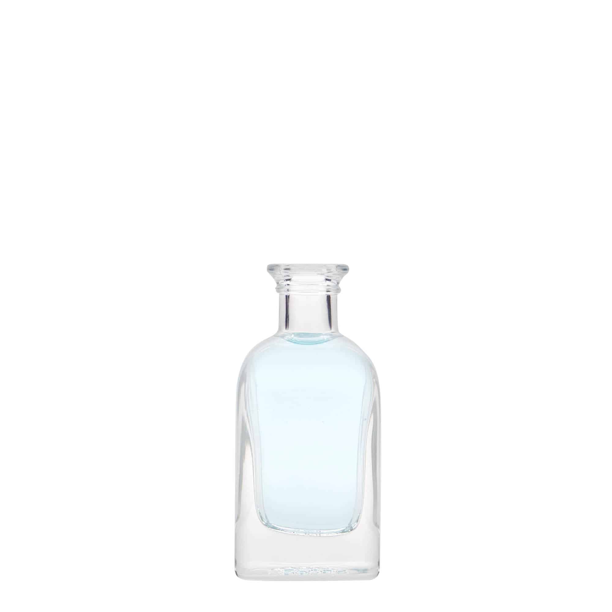 40 ml glasflaske Apotheker Carré, firkantet, åbning: kork