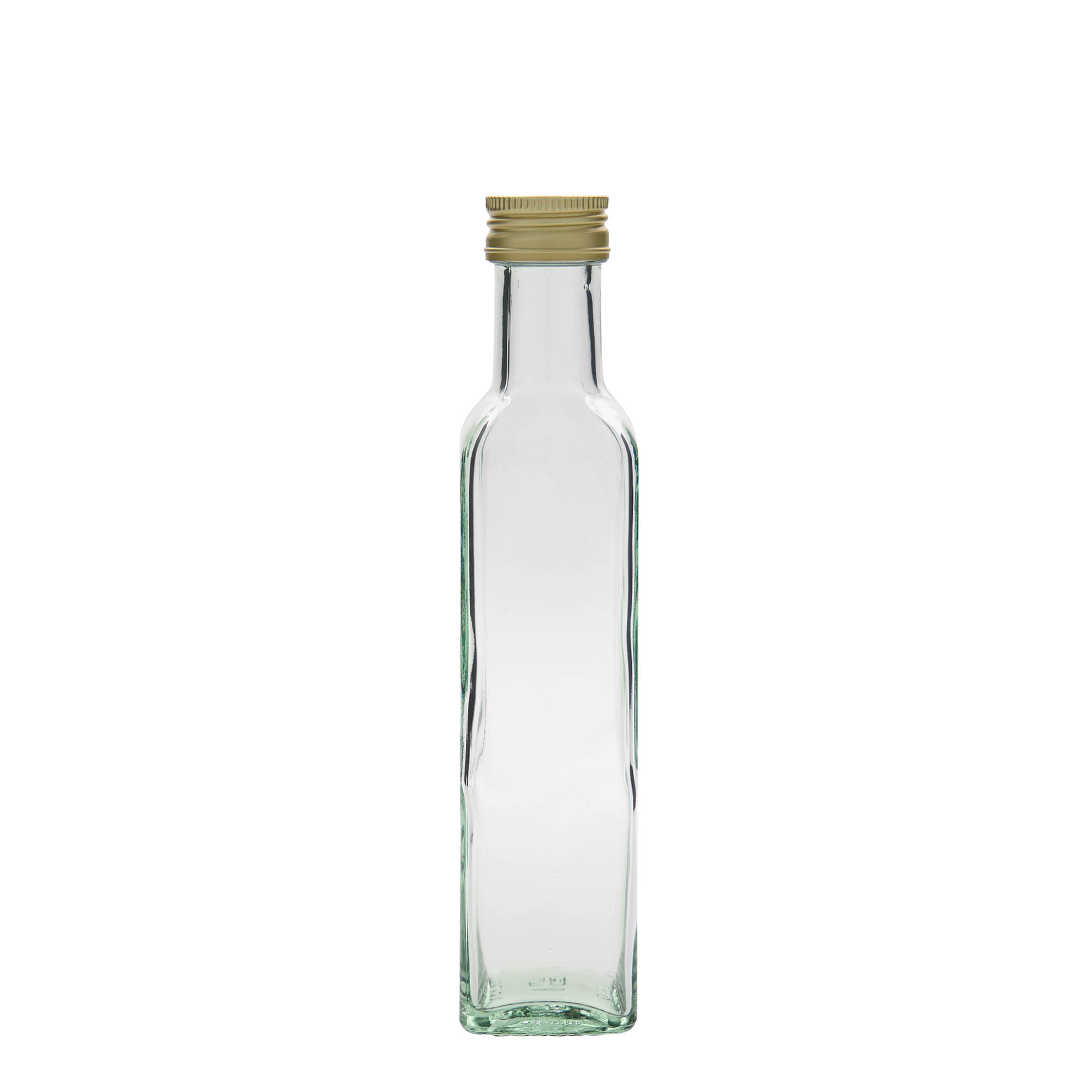 250 ml glasflaske 'Marasca', firkantet, åbning: PP 31,5