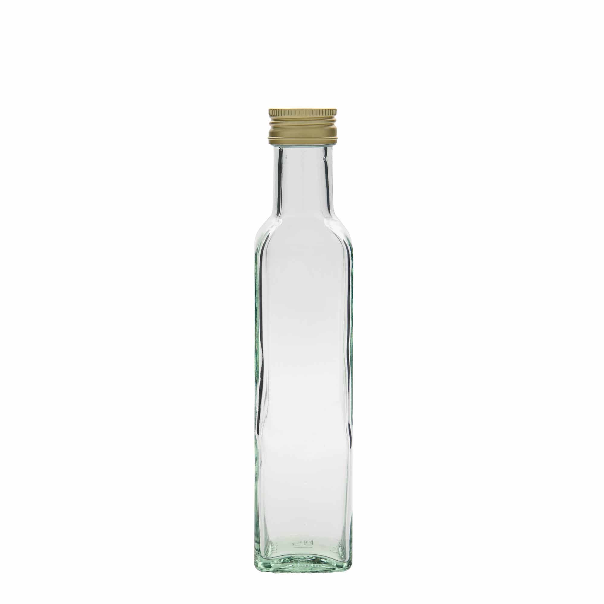250 ml glasflaske 'Marasca', firkantet, åbning: PP 31,5