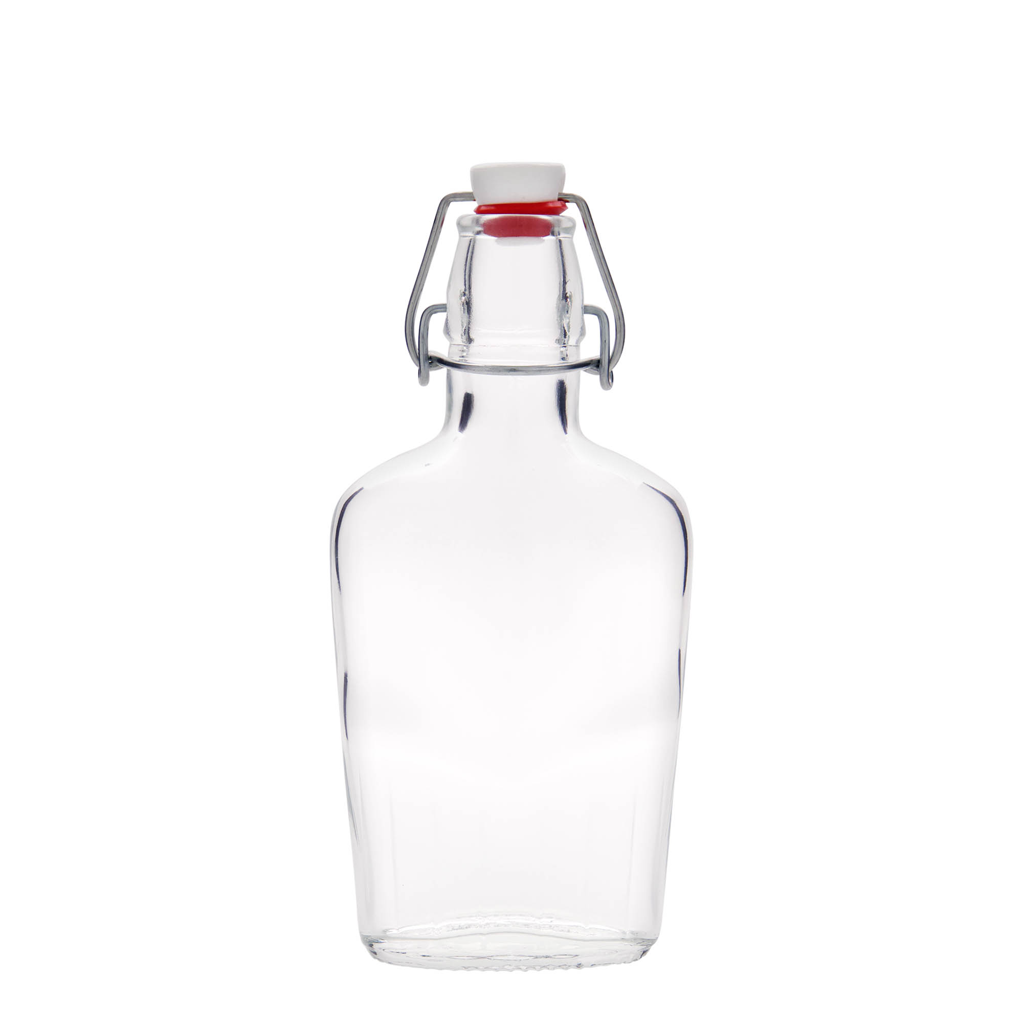 250 ml glasflaske 'Fiaschetta', oval, åbning: hængelås-lukning 250 ml glasflaske 'Fiaschetta', oval, åbning: hængelås-lukning
