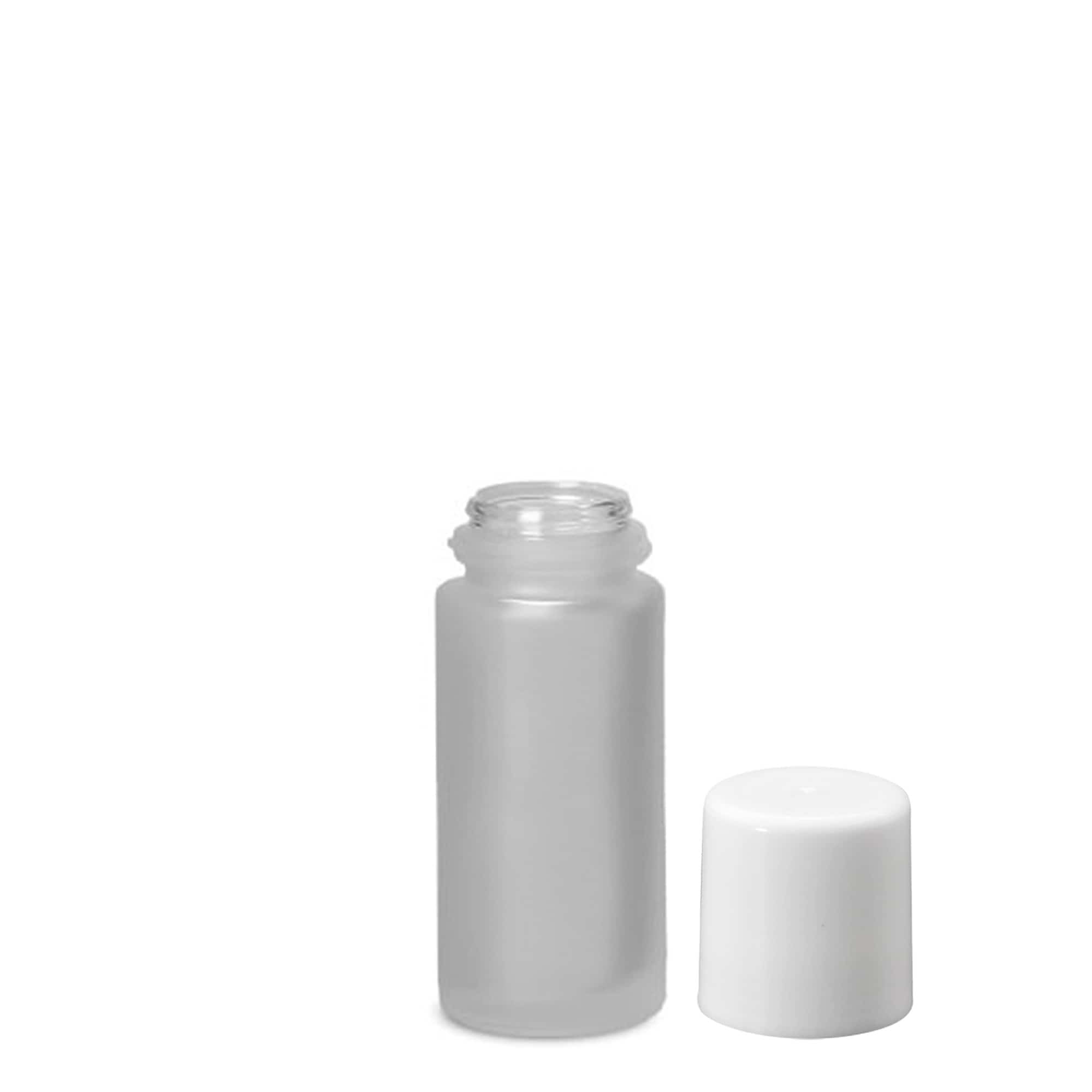 50 ml roll-on-flaske, glas, frostet, åbning: skruelåg 50 ml roll-on-flaske, glas, frostet, åbning: skruelåg