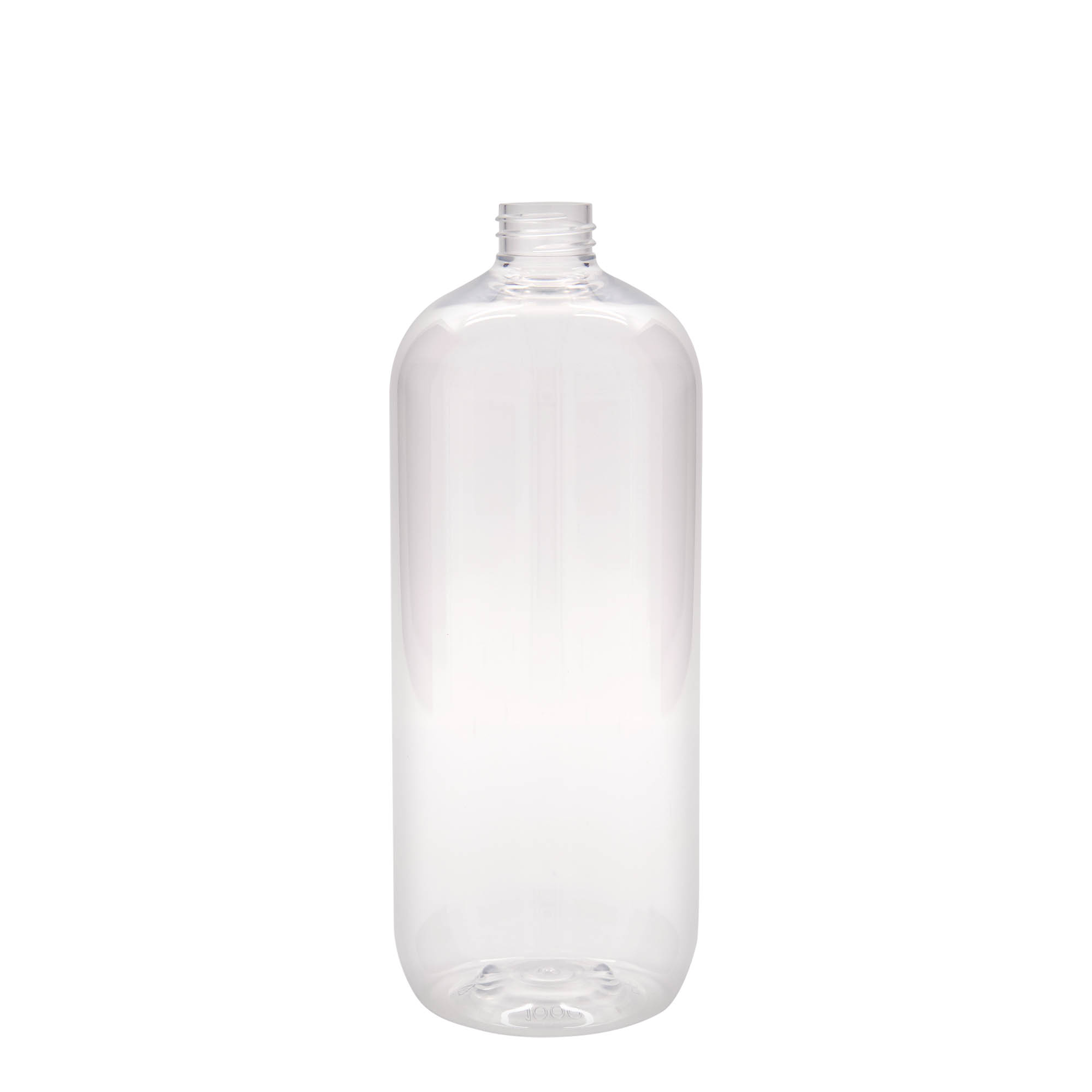 1.000 ml PET-flaske 'Boston', plastik, munding: 28/410 1.000 ml PET-flaske 'Boston', plastik, munding: 28/410