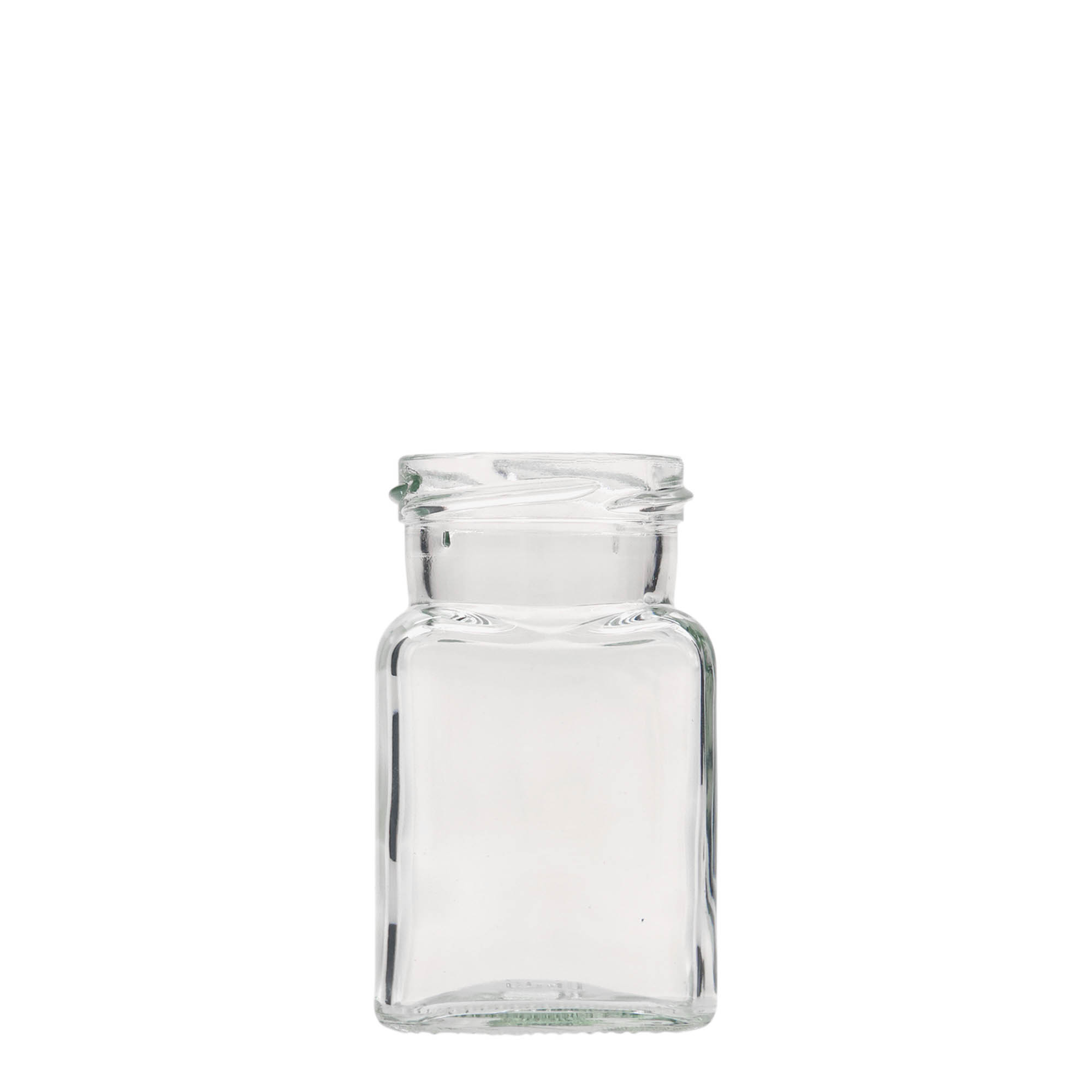 150 ml firkantet glas, åbning: Twist-Off (TO 53) 150 ml firkantet glas, åbning: Twist-Off (TO 53)