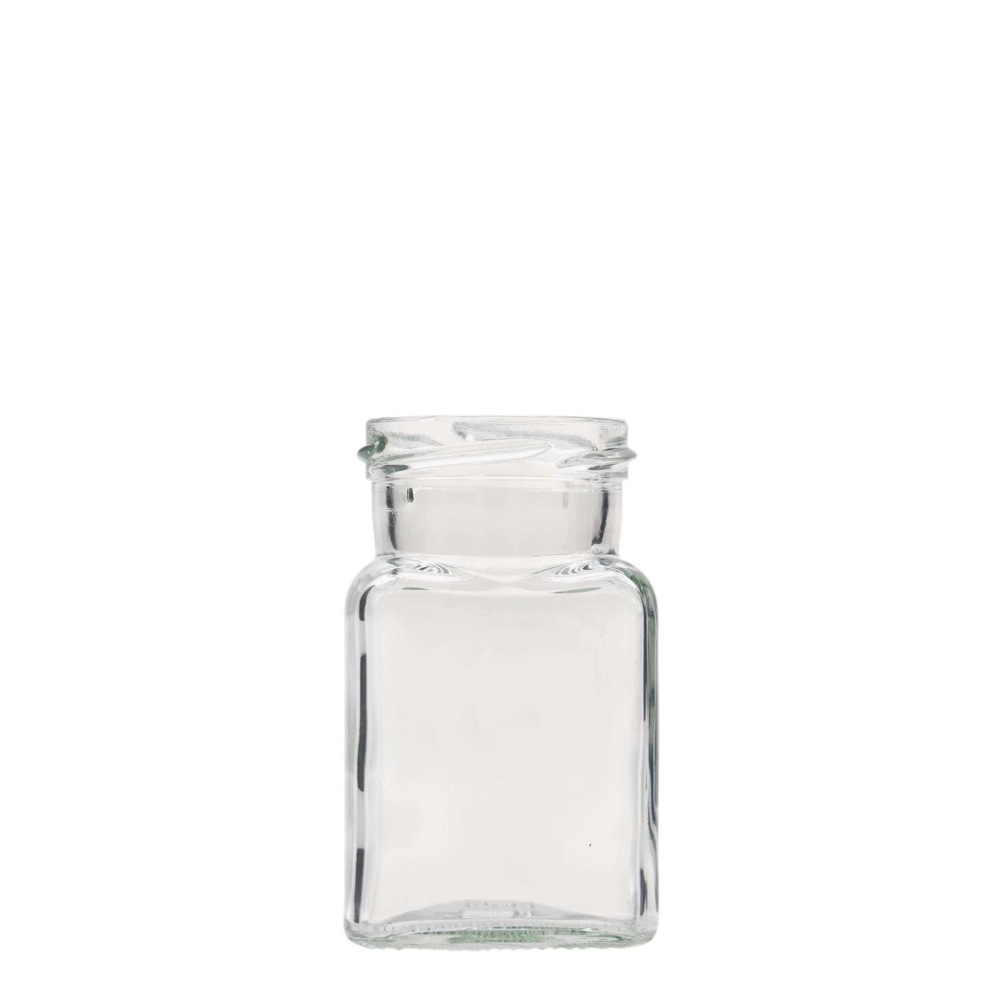 150 ml firkantet glas, åbning: Twist-Off (TO 53)