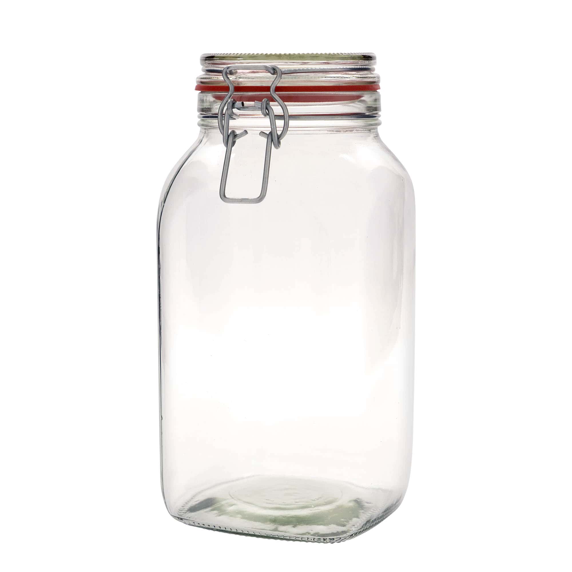 2.590 ml patentglas, kvadratisk, åbning: Patentlåg 2.590 ml patentglas, kvadratisk, åbning: Patentlåg
