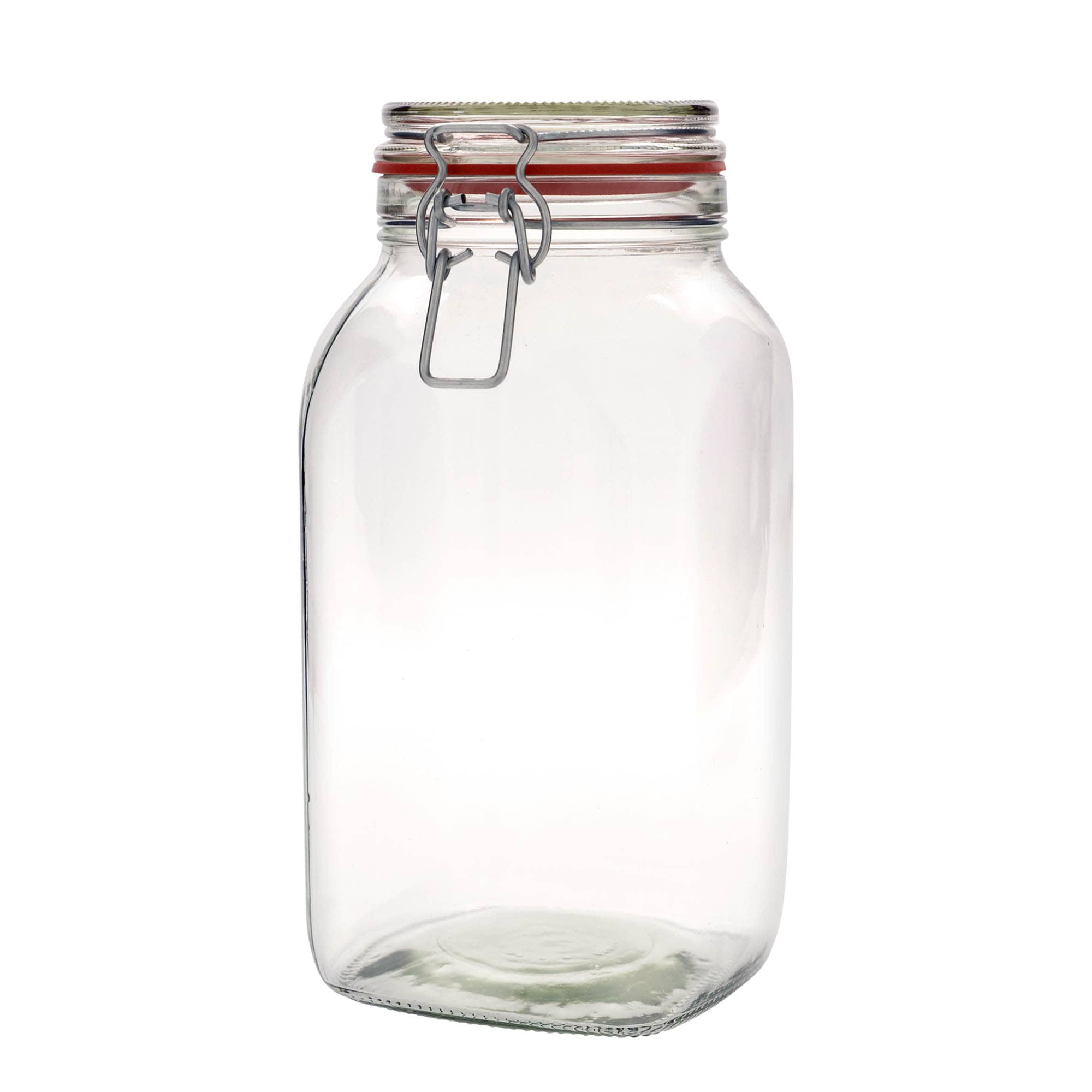 2.590 ml patentglas #, firkantet, åbning: patentlukning