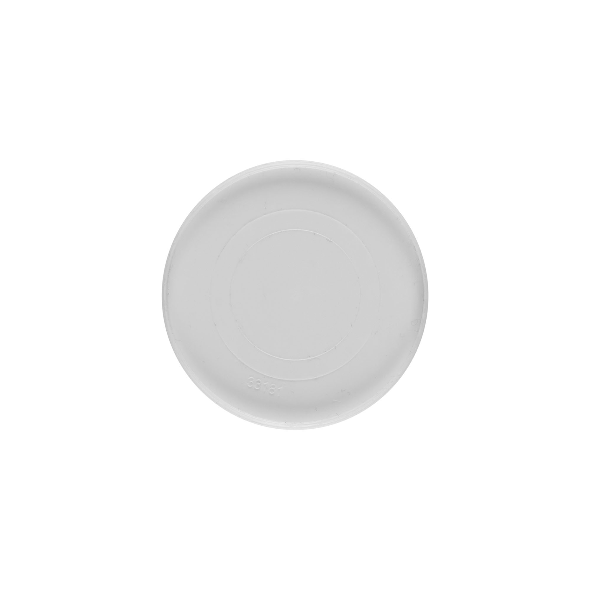 Dækskive til 30 ml 'Bianca', PP-plast, hvid