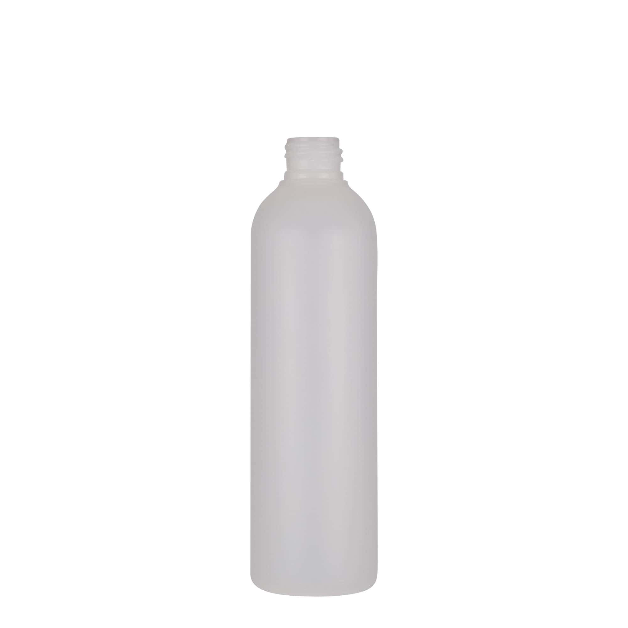 250 ml plastikflaske 'Tuffy', HDPE, natur, åbning: 24/410 250 ml plastikflaske 'Tuffy', HDPE, natur, åbning: 24/410