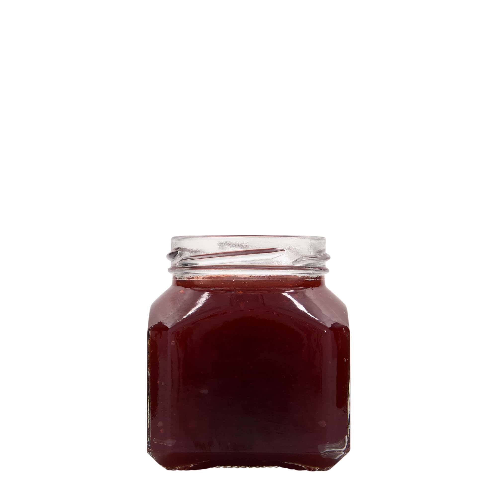 212 ml firkantet glas »Mailand«, åbning: Twist-off (TO 58)