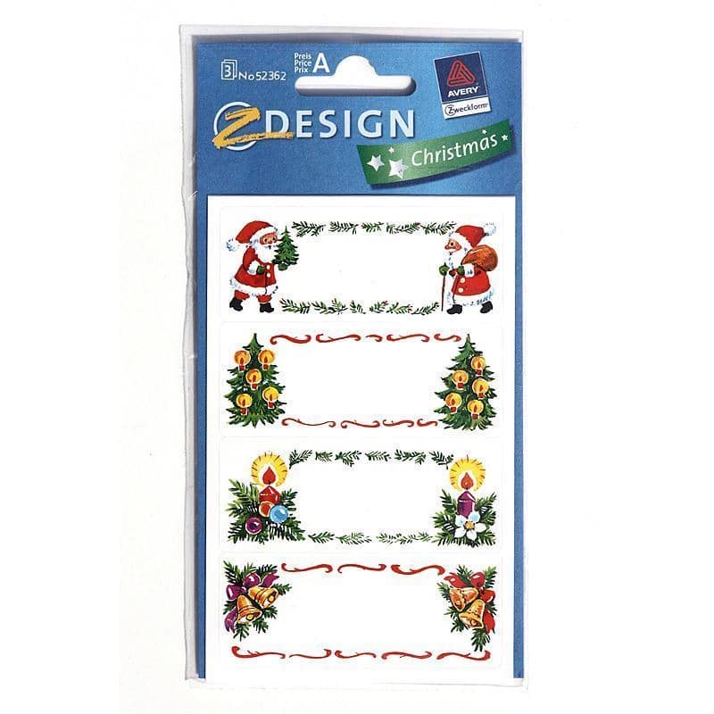 Zweckform etiketter 'Julebilleder', papir, flerfarvet Zweckform etiketter 'Julebilleder', papir, flerfarvet