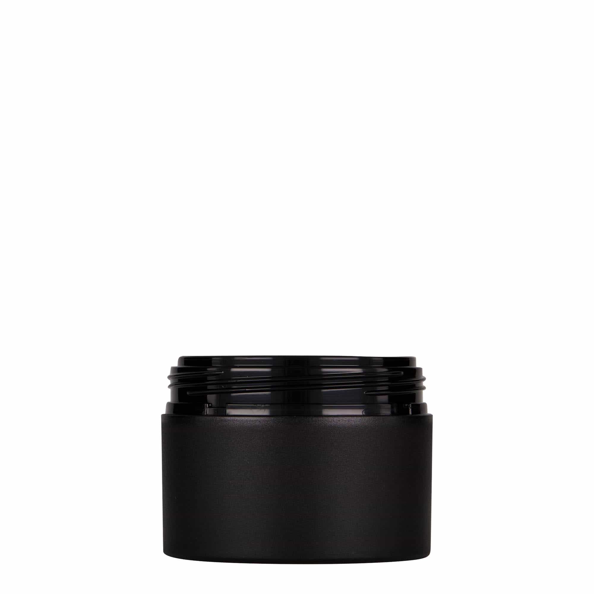 100 ml plastikbeholder 'Antonella', PP, sort, åbning: skruelåg 100 ml plastikbeholder 'Antonella', PP, sort, åbning: skruelåg