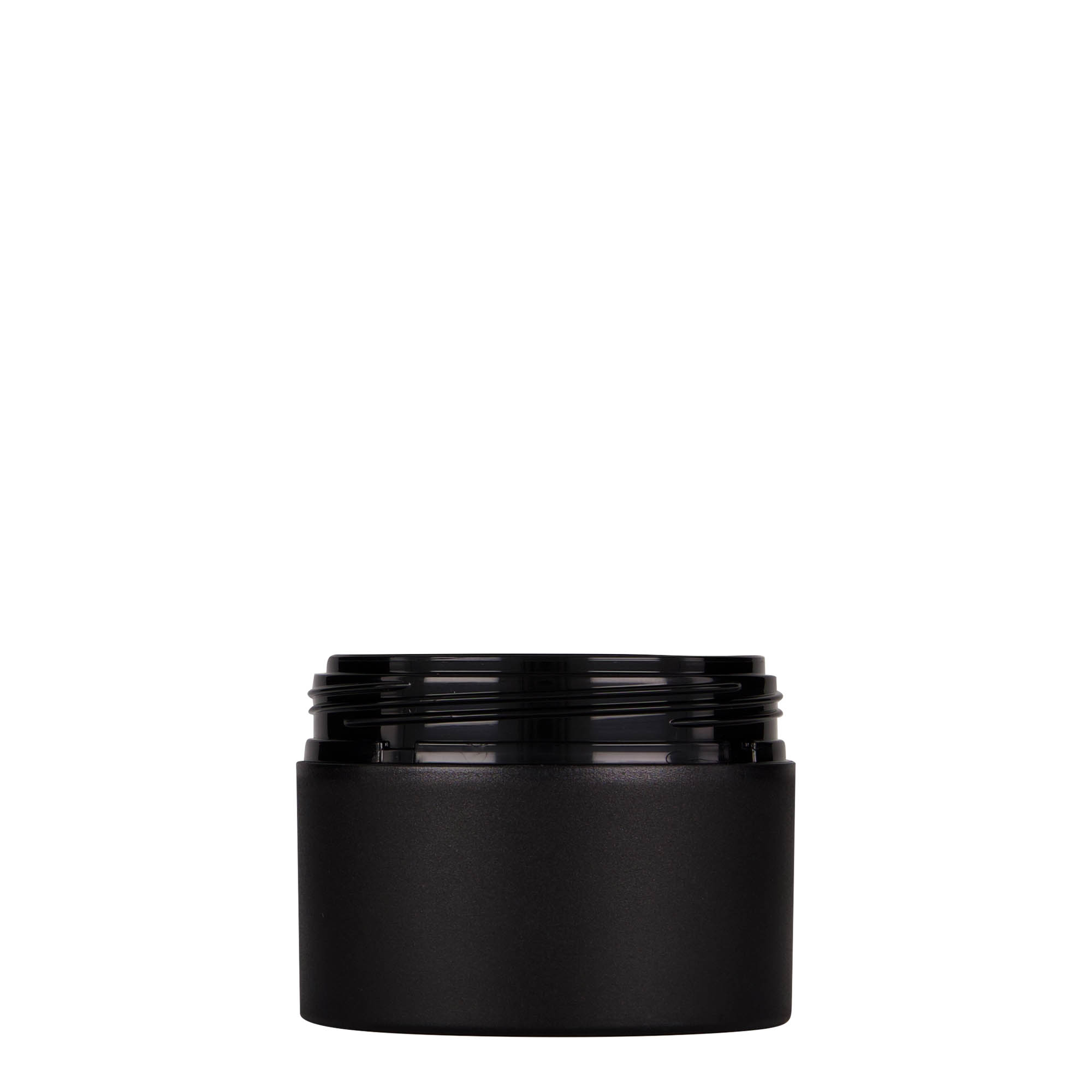 100 ml plastikbeholder 'Antonella', PP, sort, åbning: skruelåg 100 ml plastikbeholder 'Antonella', PP, sort, åbning: skruelåg
