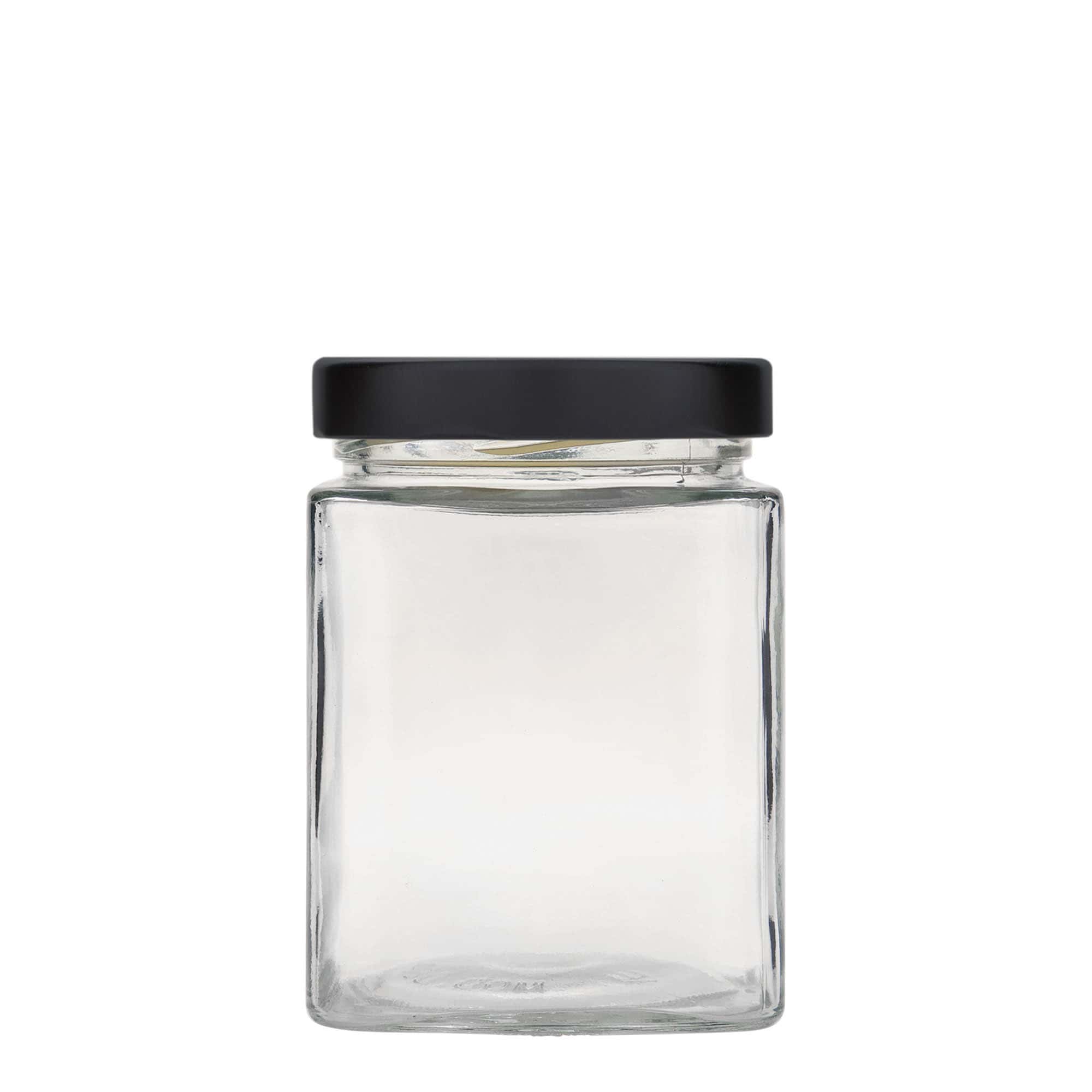 580 ml firkantet glas »Ikarus«, åbning: Deep-Twist-off (DTO 82)