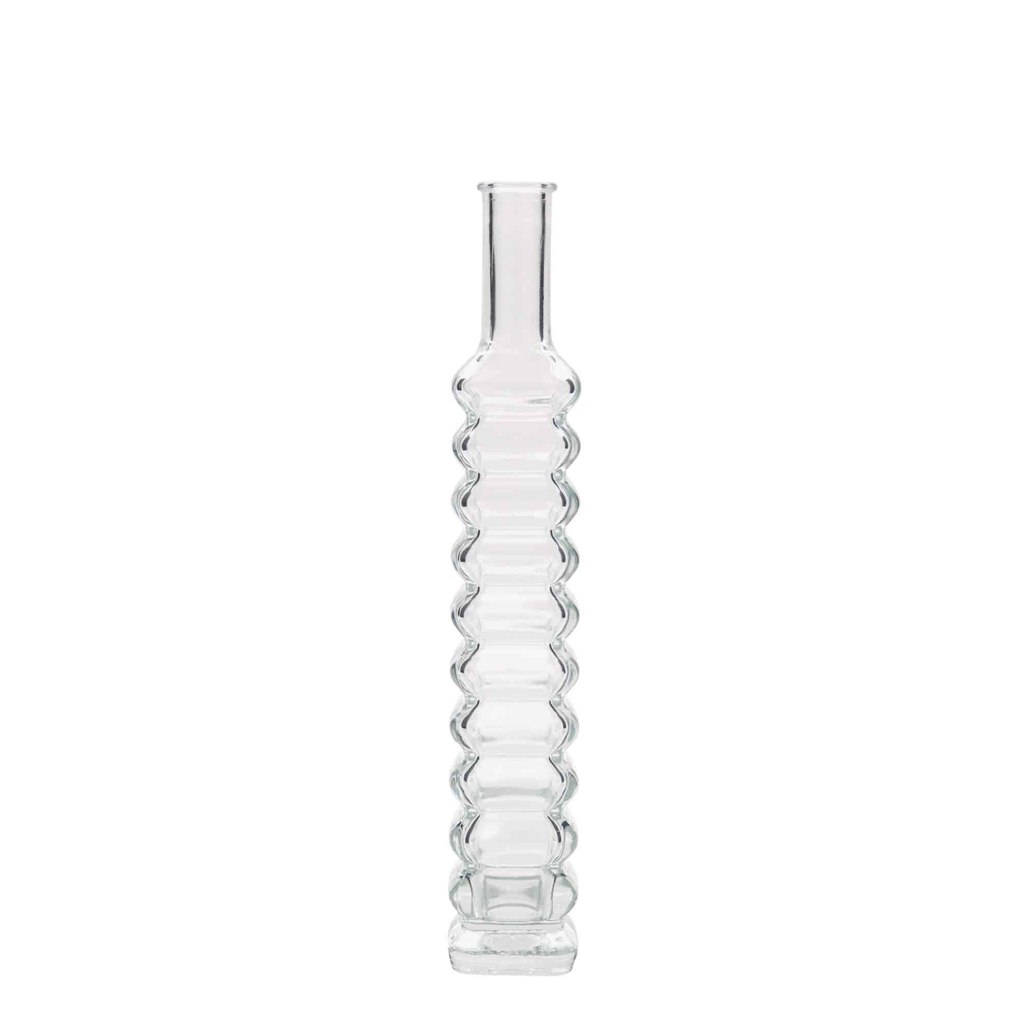 100 ml glasflaske 'Roma', kvadratisk, åbning: Kork 100 ml glasflaske 'Roma', kvadratisk, åbning: Kork