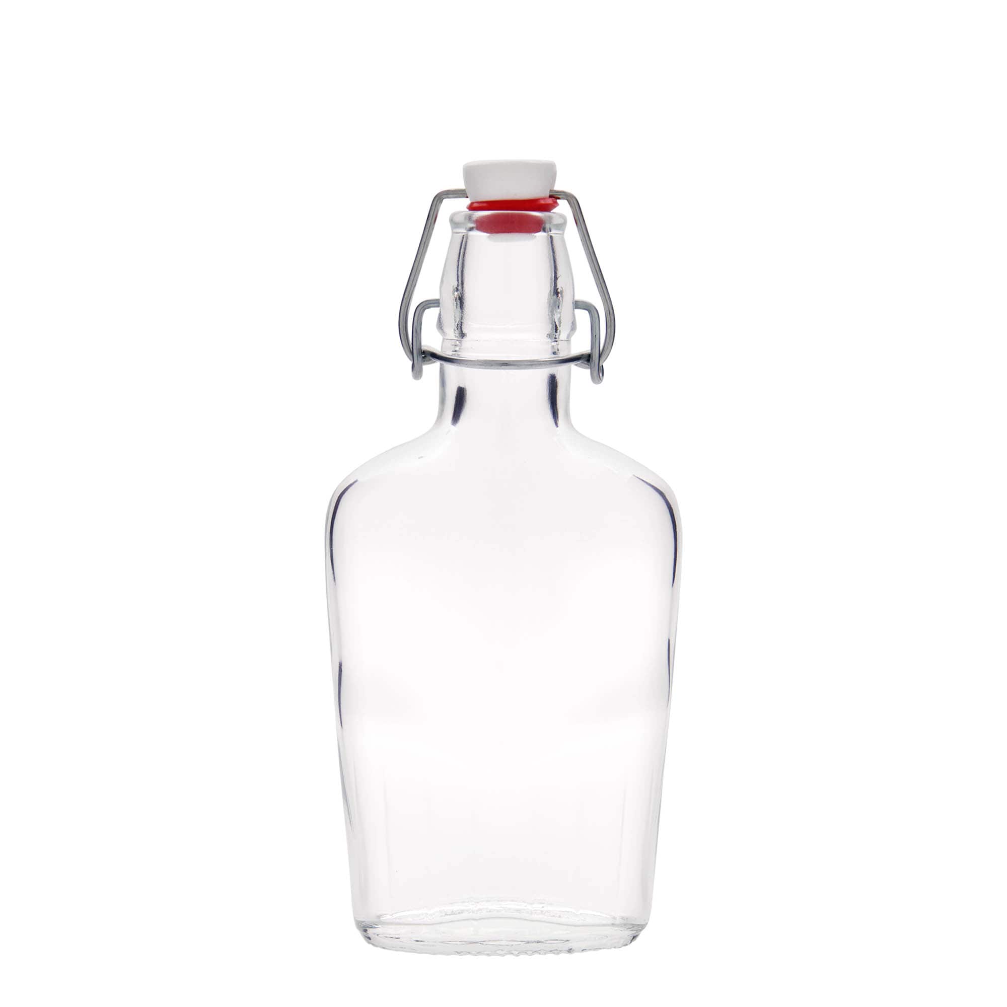250 ml glasflaske 'Fiaschetta', oval, åbning: Patentlåg