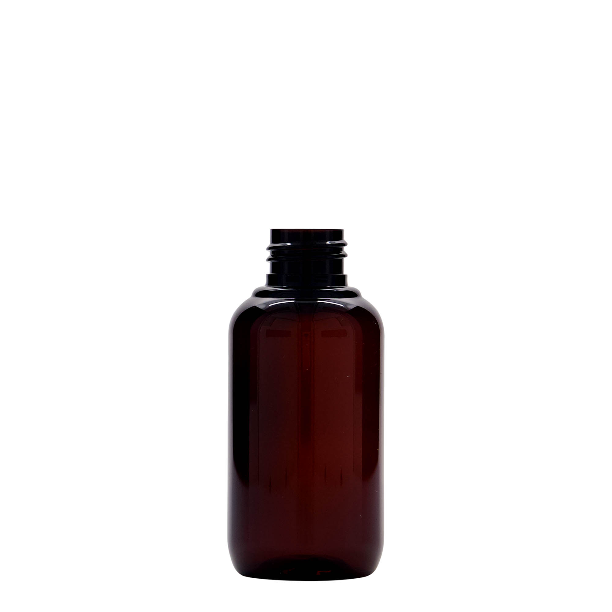 100 ml genanvendt plastikflaske 'Victor's Best', PCR, brun, åbning: 24/410