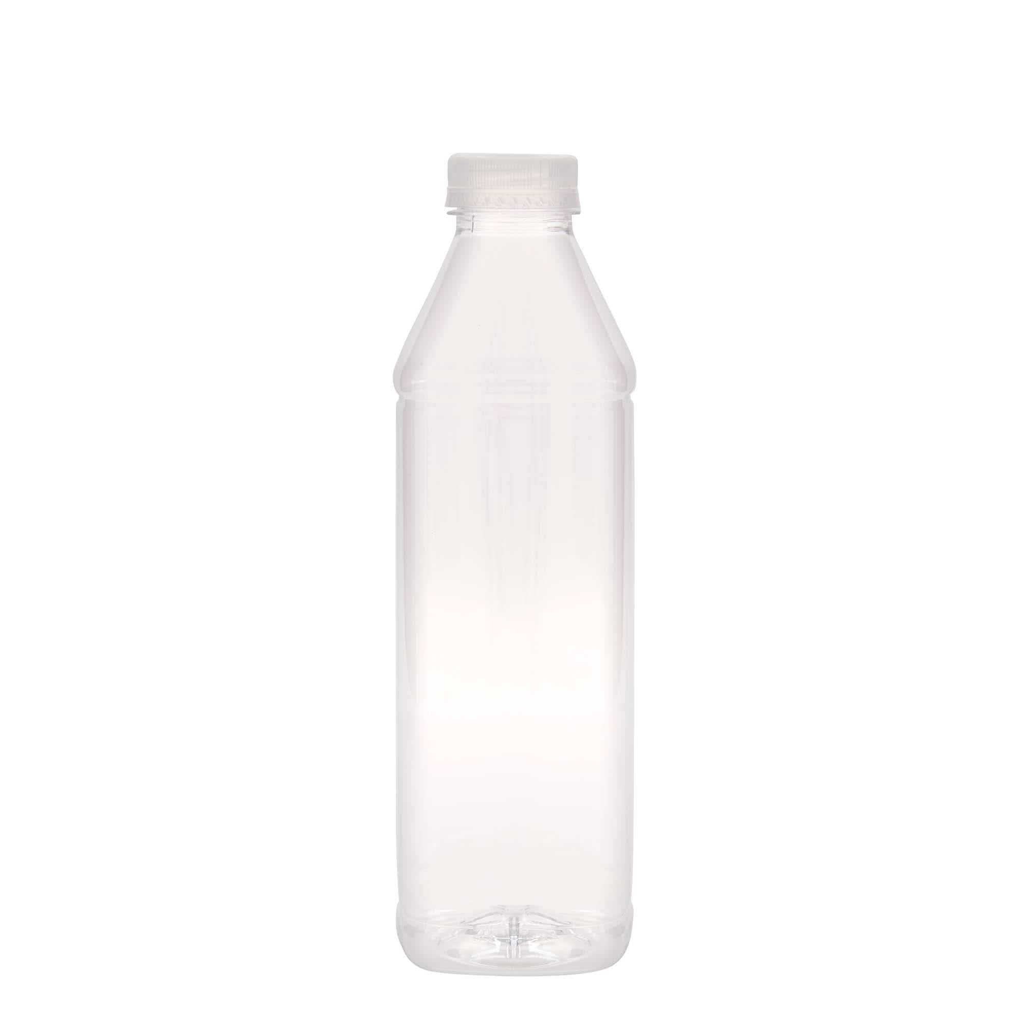 1.000 ml PET-flaske Milk and Juice Carré, kvadratisk, plast, åbning: 38 mm