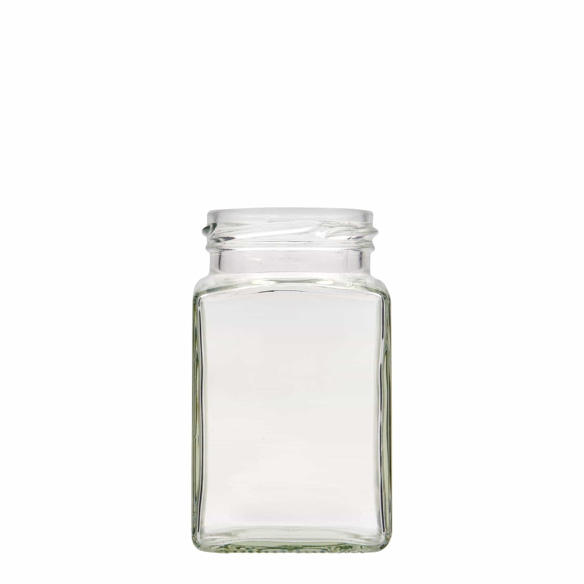 260 ml firkantet glas, åbning: Twist-Off (TO 58) 260 ml firkantet glas, åbning: Twist-Off (TO 58)