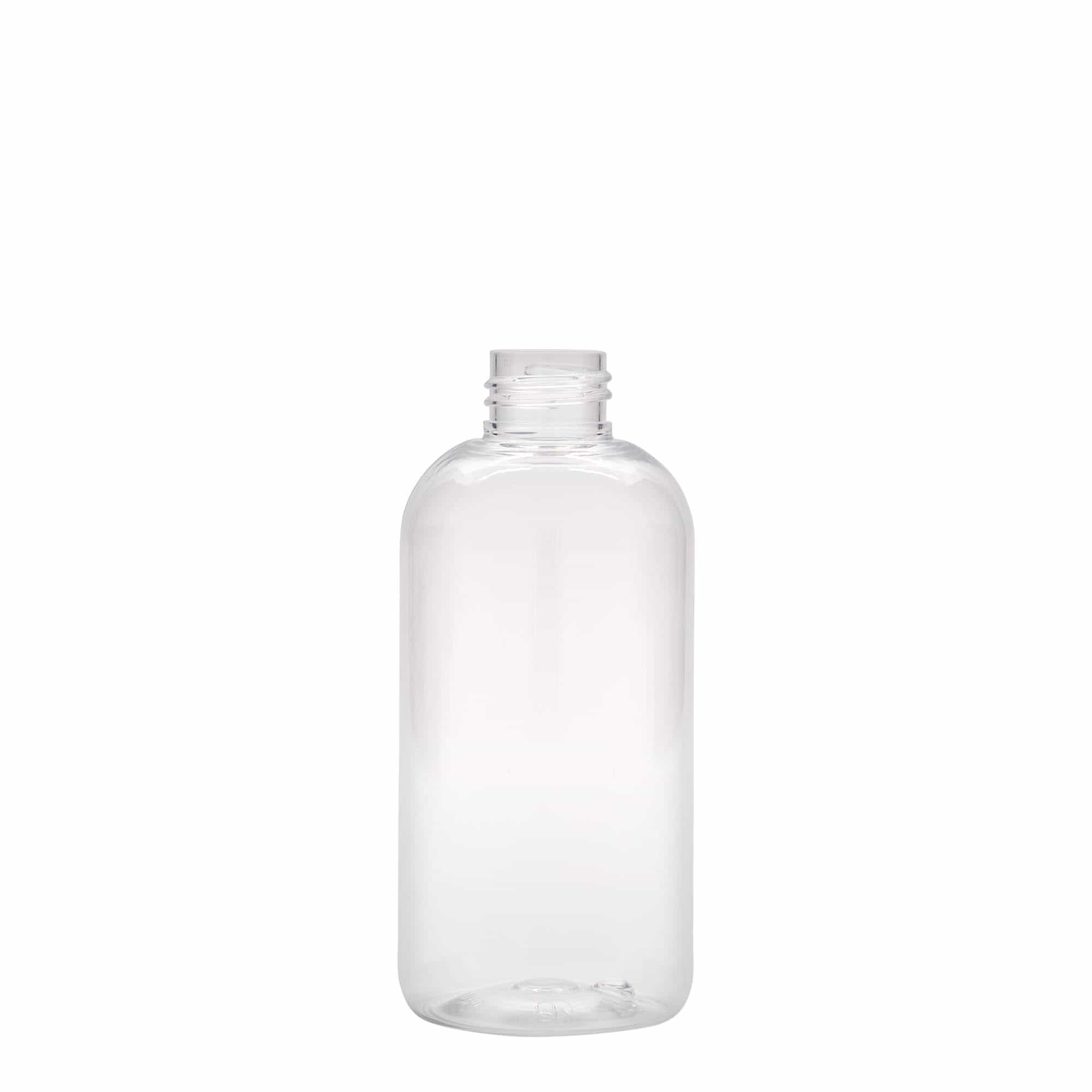 200 ml PET-flaske 'Boston', plast, åbning: GPI 24/410 200 ml PET-flaske 'Boston', plast, åbning: GPI 24/410