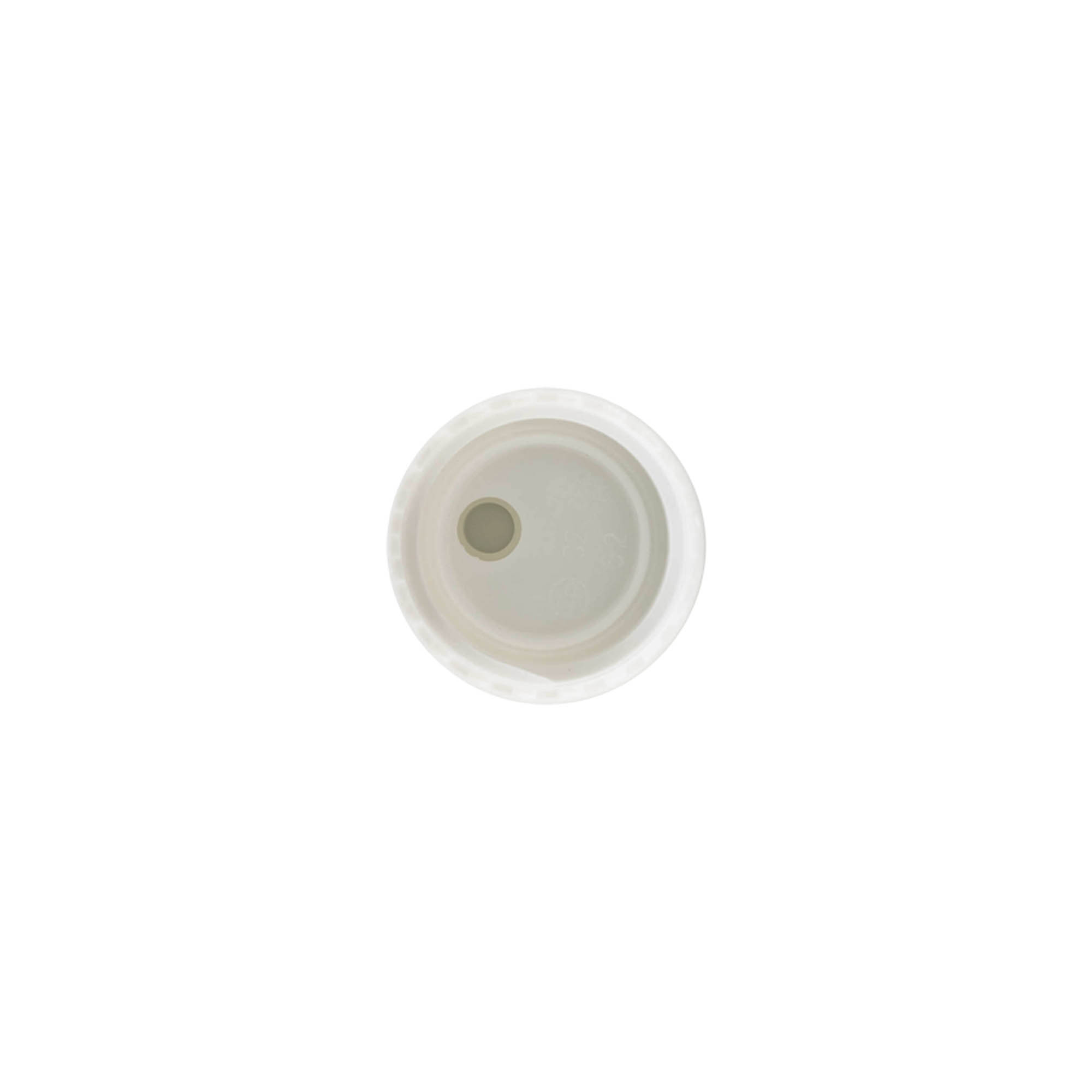 Skruelåg Disc Top, PP-plast, hvid, til åbning: 24/410 Skruelåg Disc Top, PP-plast, hvid, til åbning: 24/410