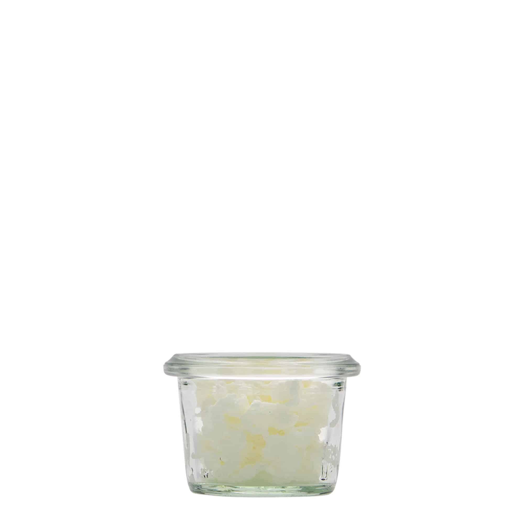 35 ml cylindrisk WECK-sylteglas, åbning: Rund kant