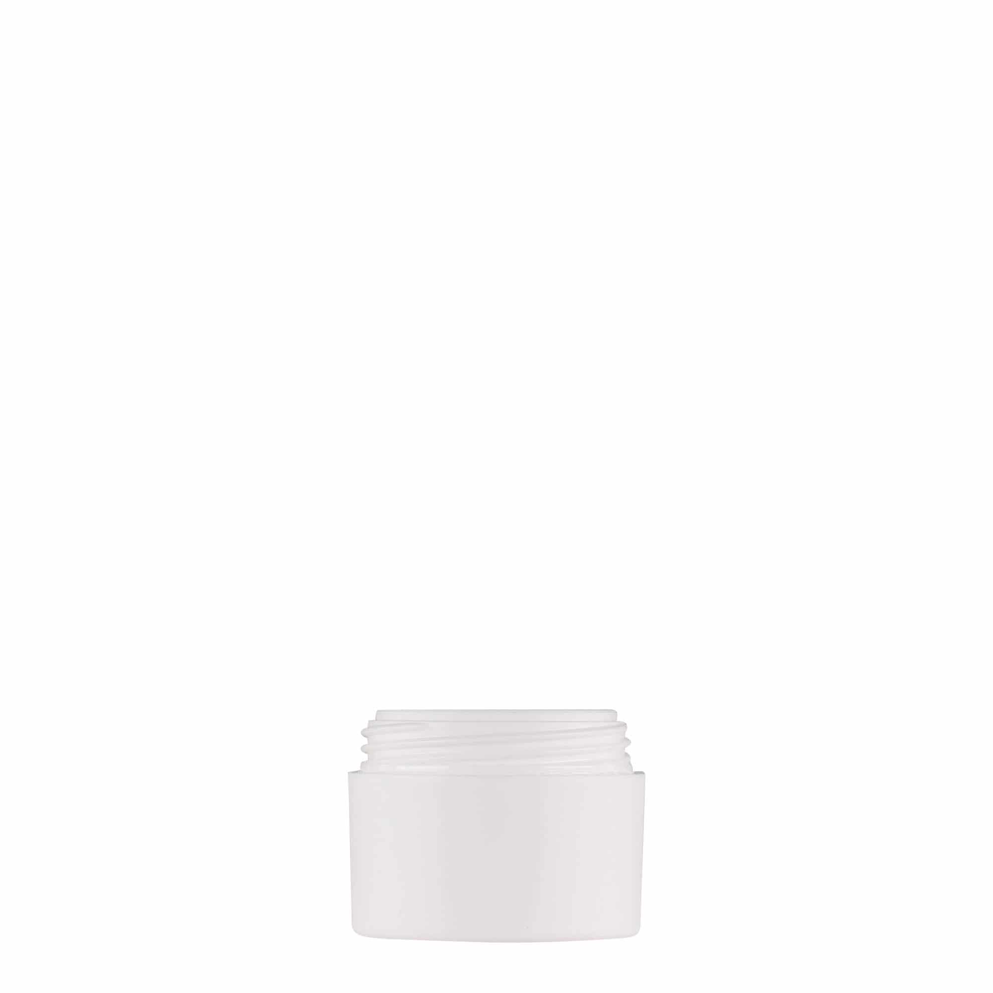 5 ml plastdåse 'Antonella', PP, hvid, åbning: Skruelåg