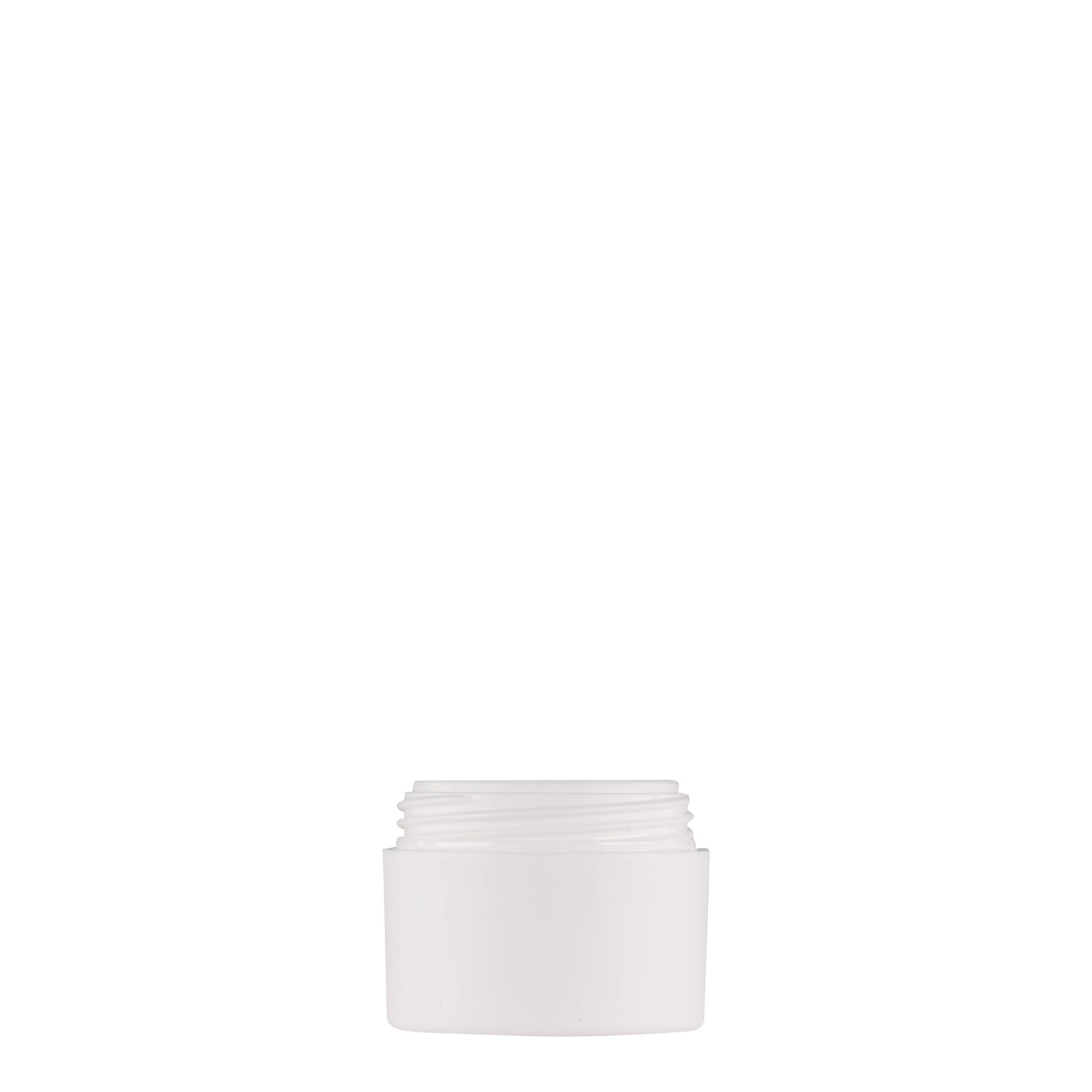 5 ml plastikdåse »Antonella«, PP, hvid, åbning: skruelåg