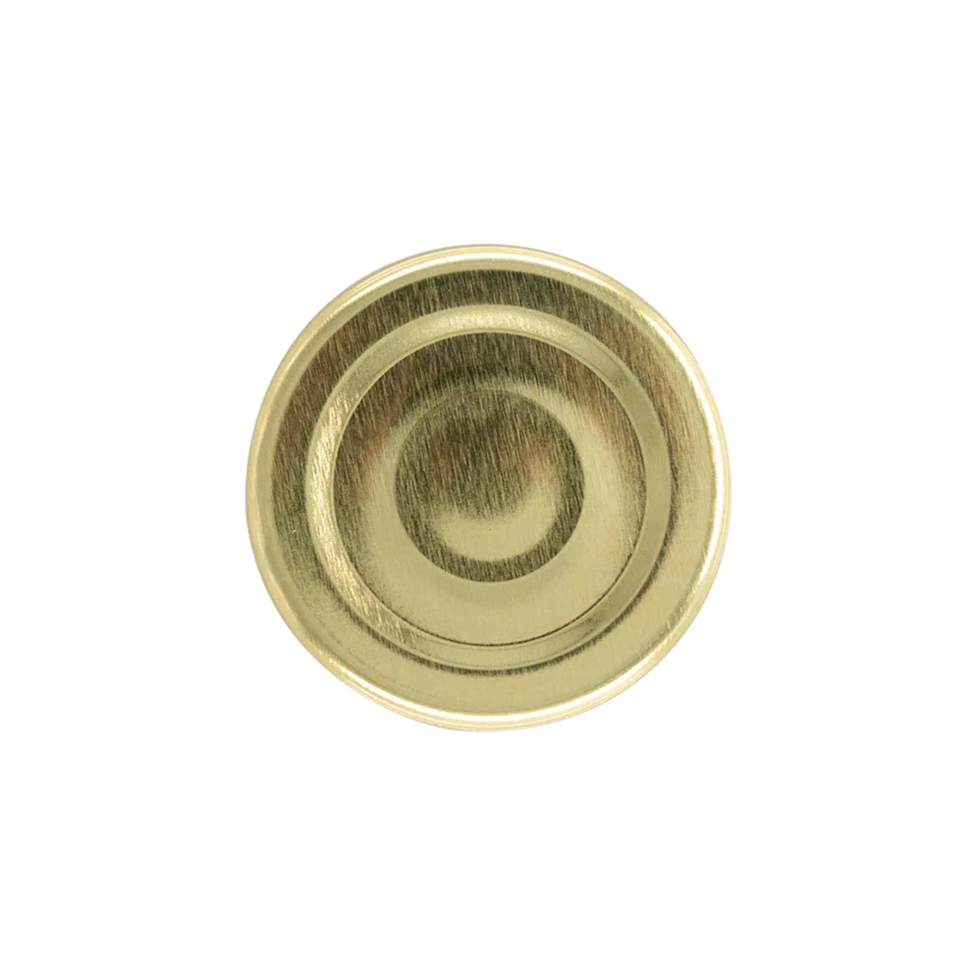 Twist-off-låg, hvidblik, steriliserbart, guld, til åbning: TO 43 Twist-off-låg, hvidblik, steriliserbart, guld, til åbning: TO 43