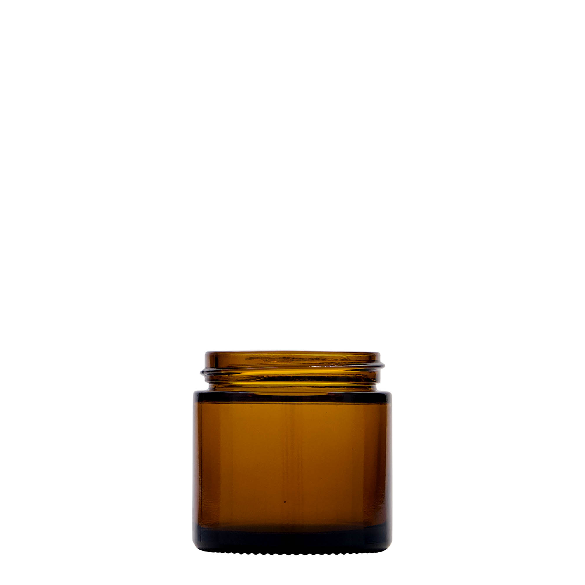 60 ml krukke 'Brown Line', glas, brun, åbning: skrue låg