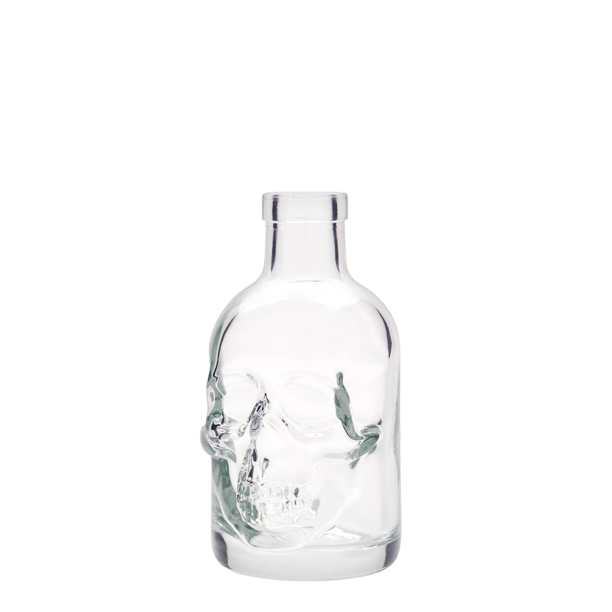 200 ml glasflaske 'Dødningehoved', åbning: prop 200 ml glasflaske 'Dødningehoved', åbning: prop