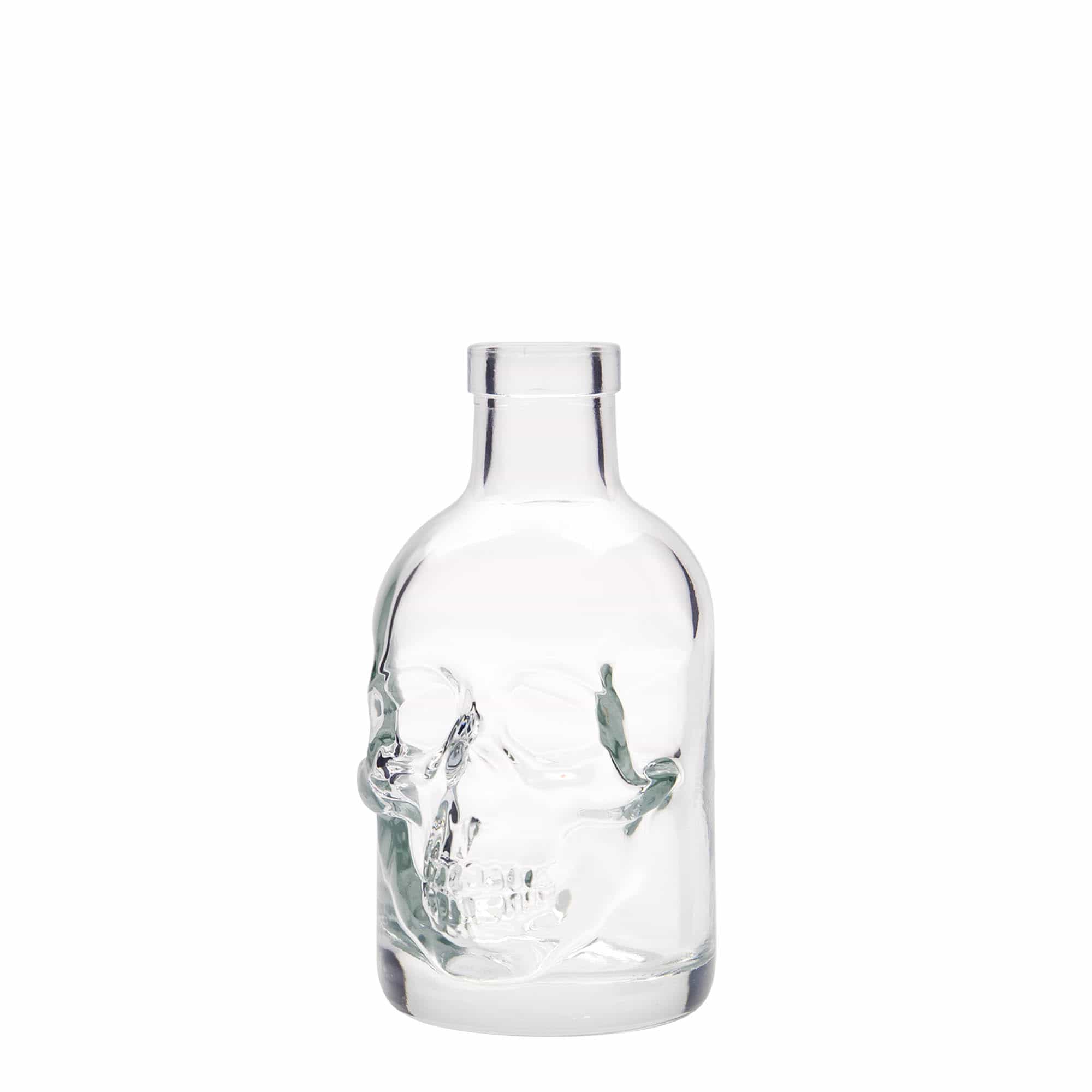 200 ml glasflaske 'Dødningehoved', åbning: prop 200 ml glasflaske 'Dødningehoved', åbning: prop