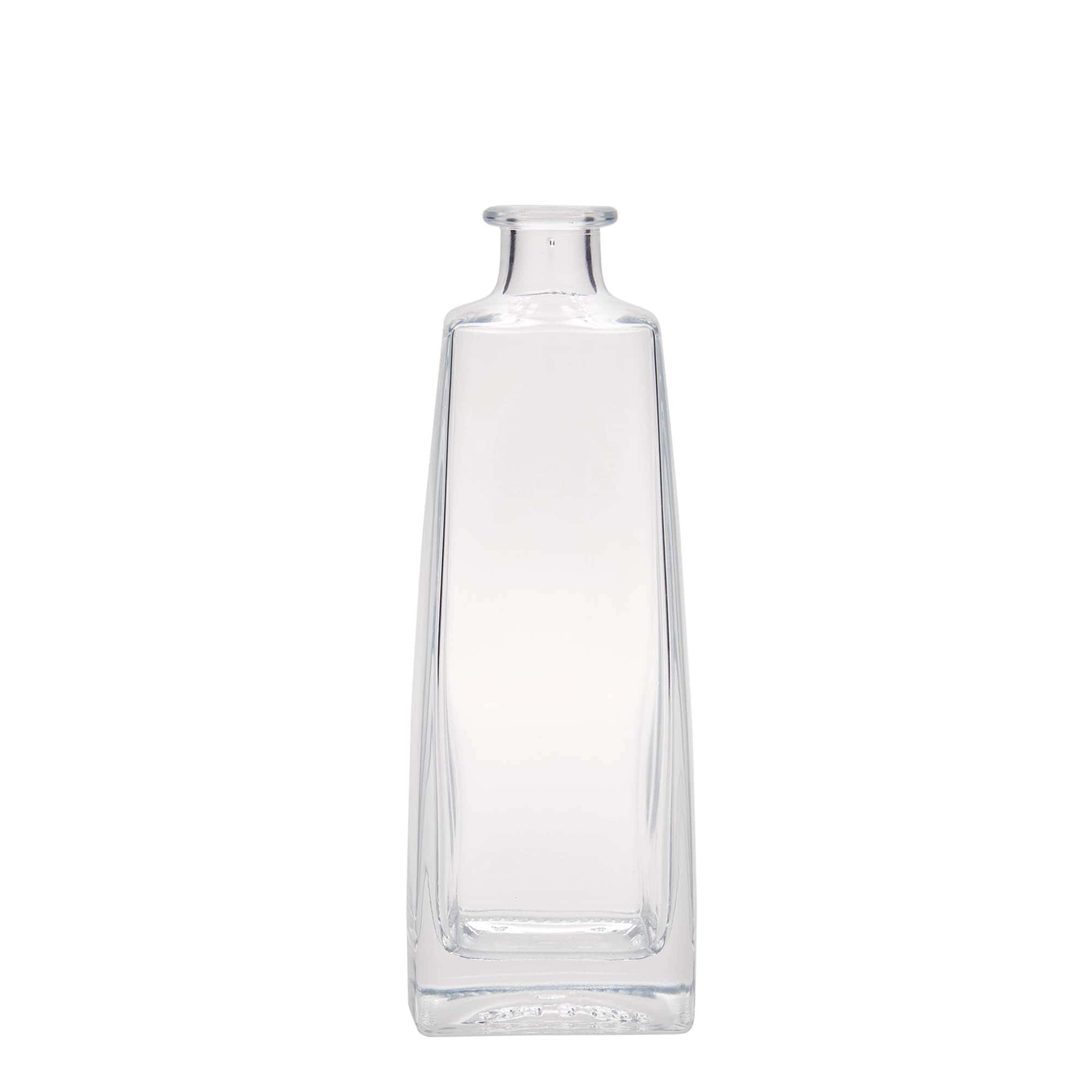 500 ml glasflaske 'Timmy', rektangulær, munding: prop