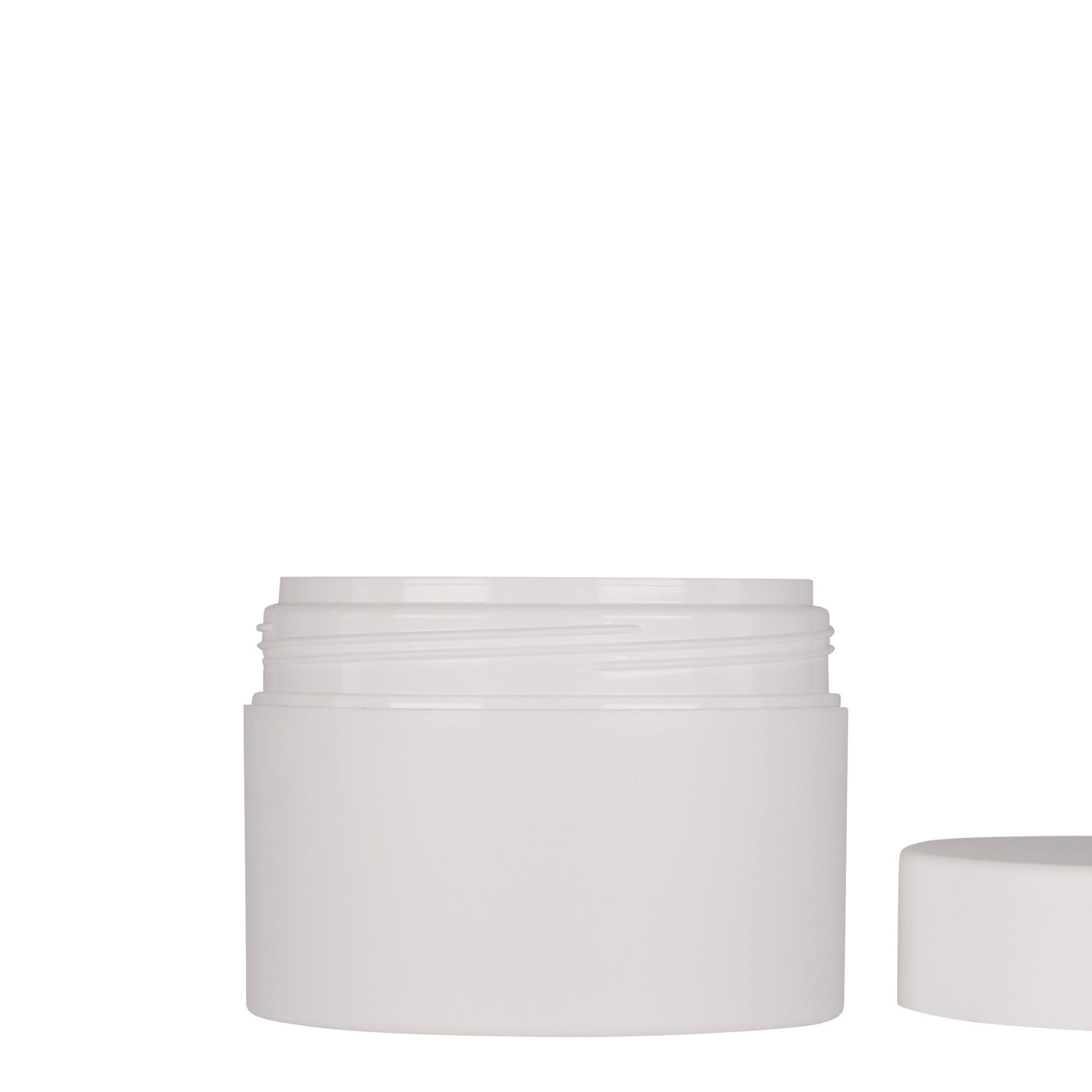 200 ml plastdåse 'Antonella', PP, hvid, åbning: skruelåg