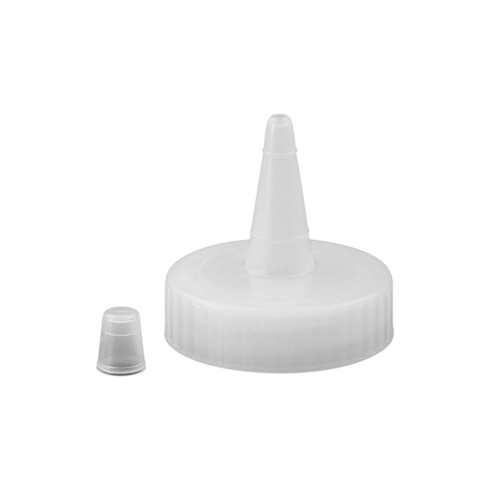 Skruehætte sprøjtetud, PP-plast, hvid, til åbning: 38/400
