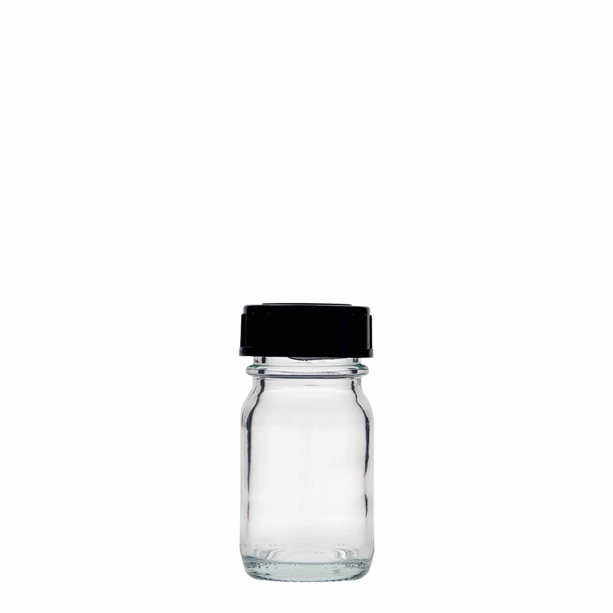 30 ml bredhalsglas, åbning: DIN 32