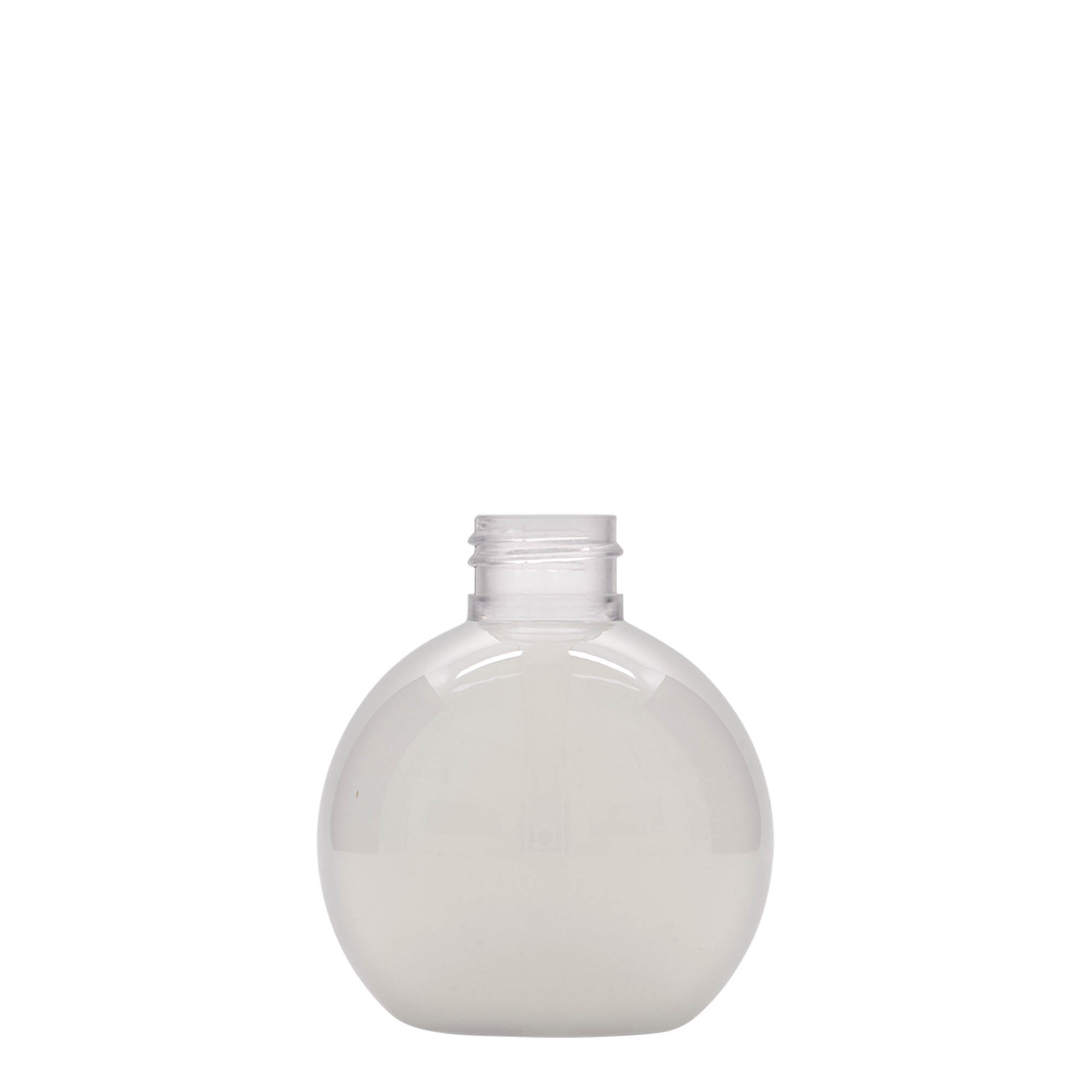 150 ml PET-flaske 'Perry', rund, plastik, åbning: 24/410 150 ml PET-flaske 'Perry', rund, plastik, åbning: 24/410