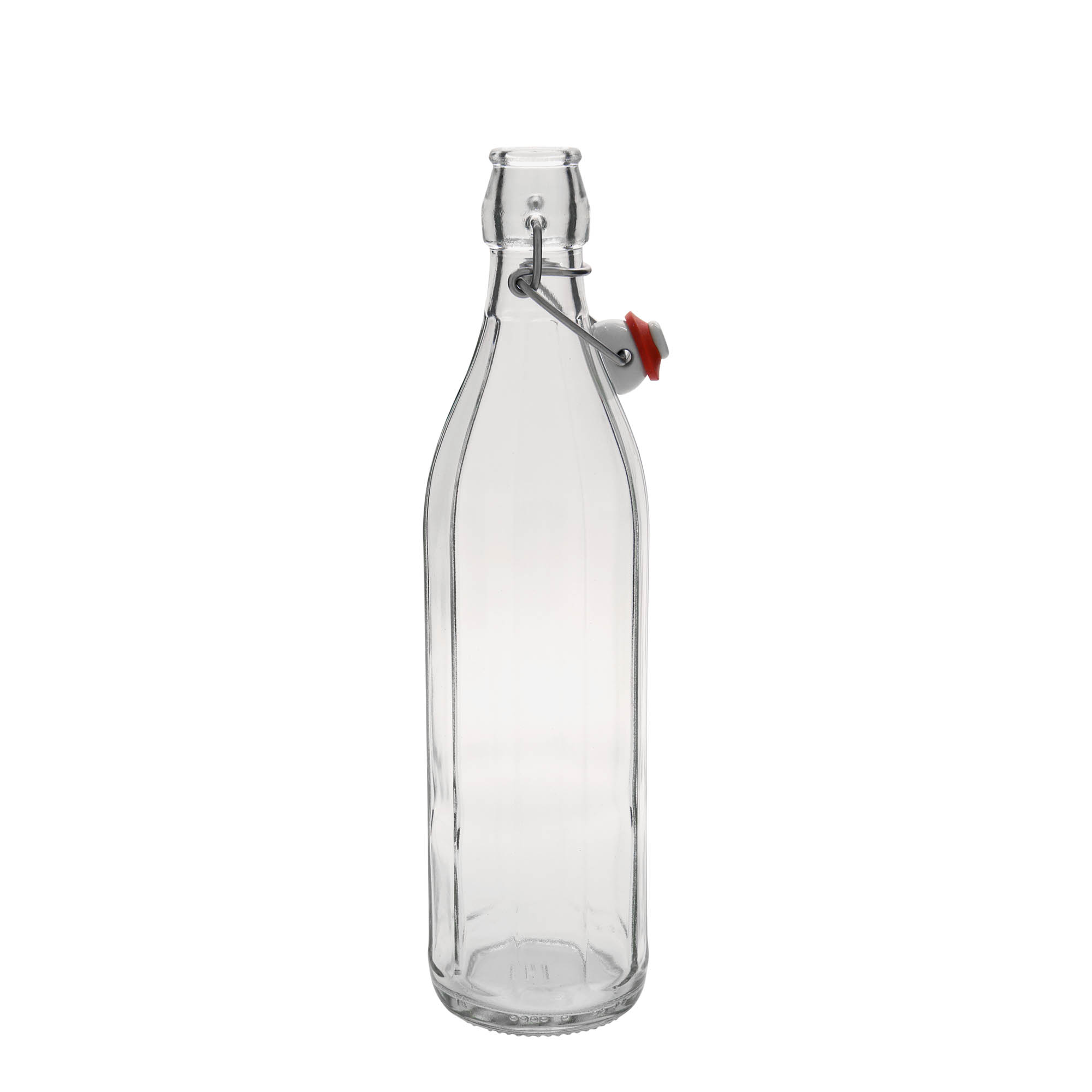750 ml glasflaske 'Bravo', ti-kantet, åbning: patentprop 750 ml glasflaske 'Bravo', ti-kantet, åbning: patentprop