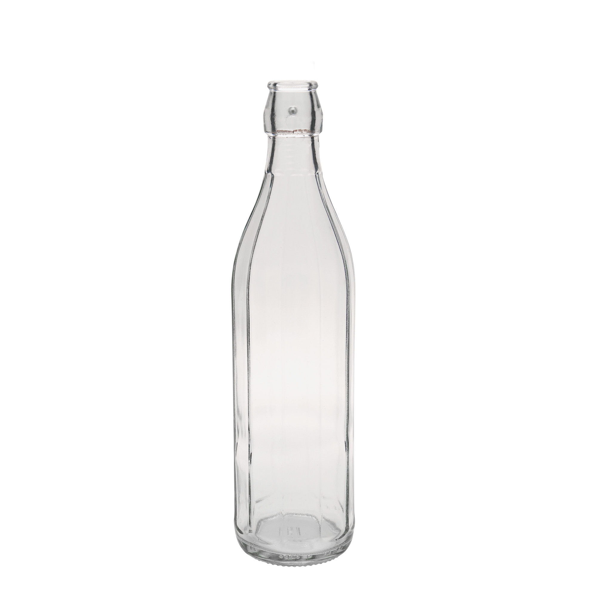 750 ml glasflaske 'Bravo', ti-kantet, åbning: patentprop 750 ml glasflaske 'Bravo', ti-kantet, åbning: patentprop