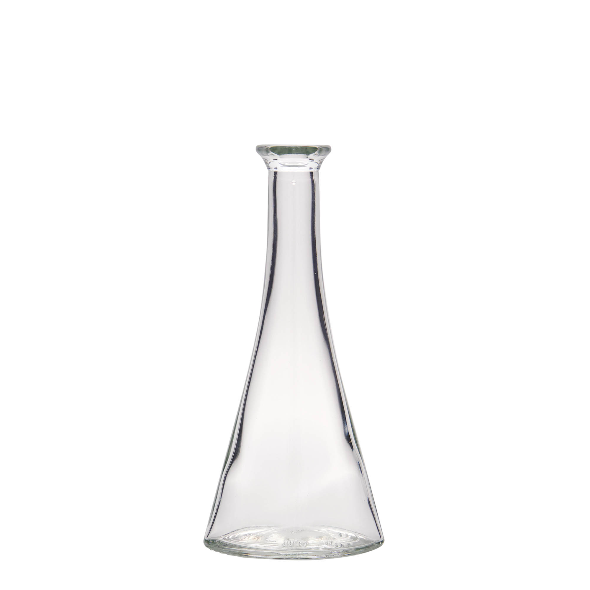 100 ml glasflaske 'Veronica', halvrund, åbning: kork