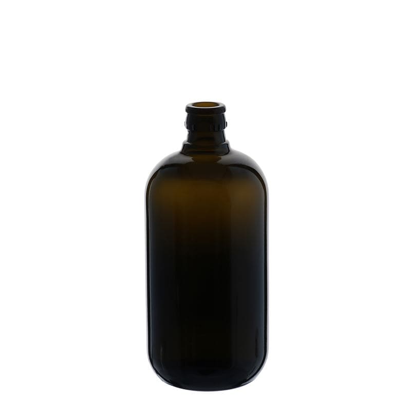 750 ml eddike-/olieflaske 'Biolio', glas, antikgrøn, åbning: DOP
