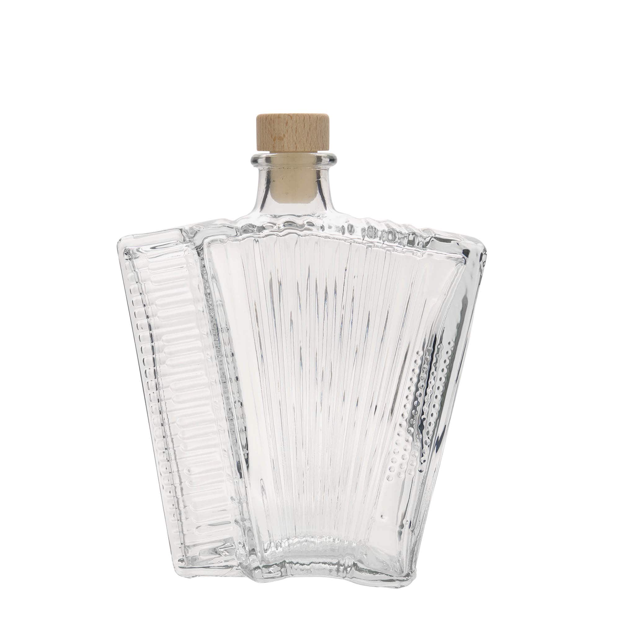 500 ml glasflaske »Akkordeon«, munding: kork