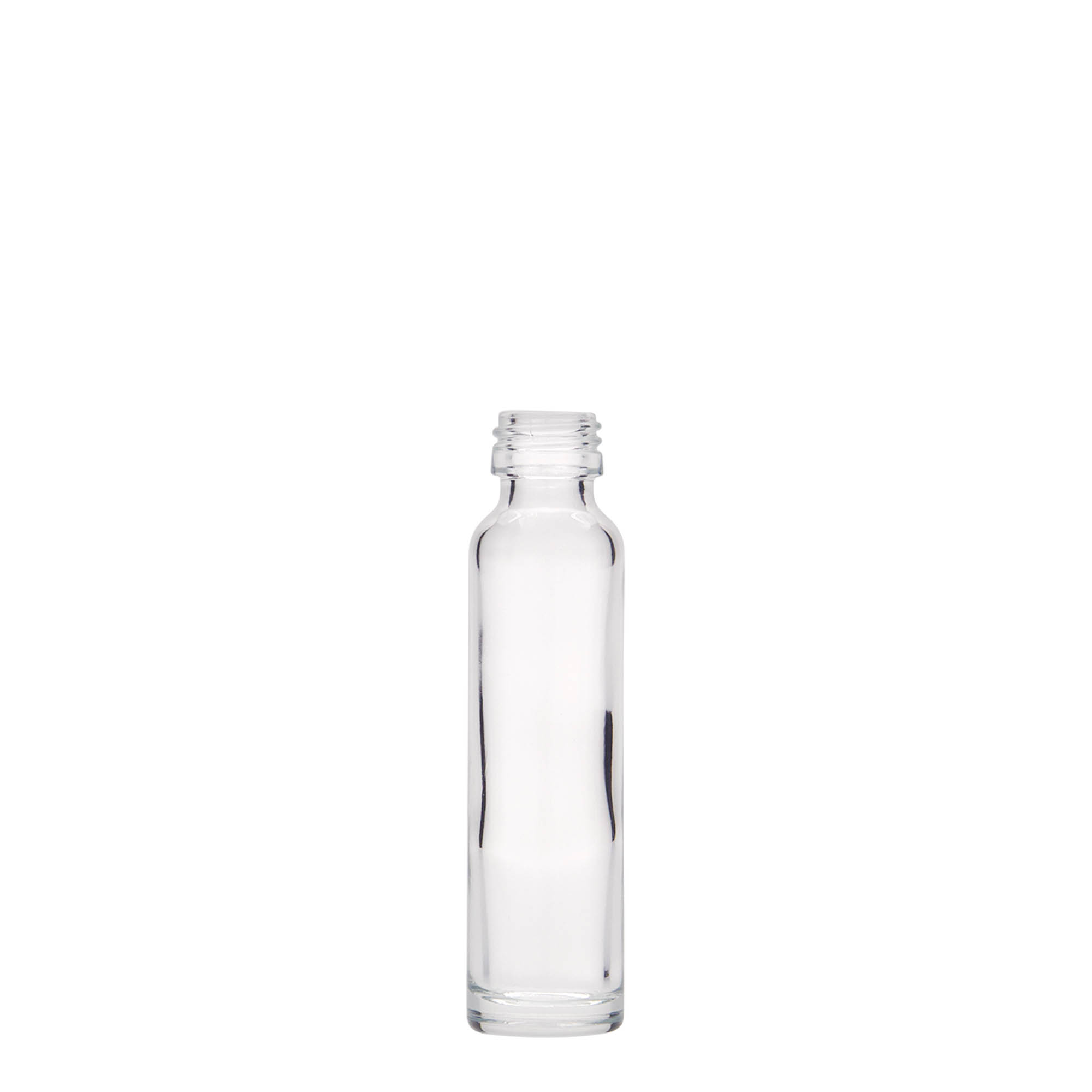 20 ml krukke flaske, glas, åbning: PP 18