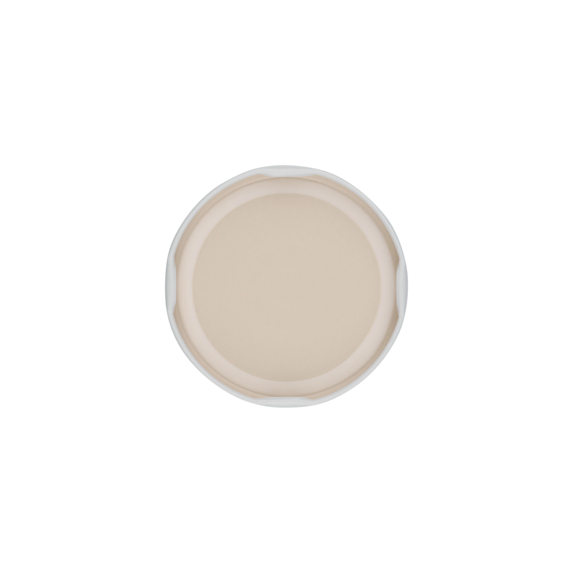 Twist-off-låg, hvidblik, hvid, til åbning: TO 66