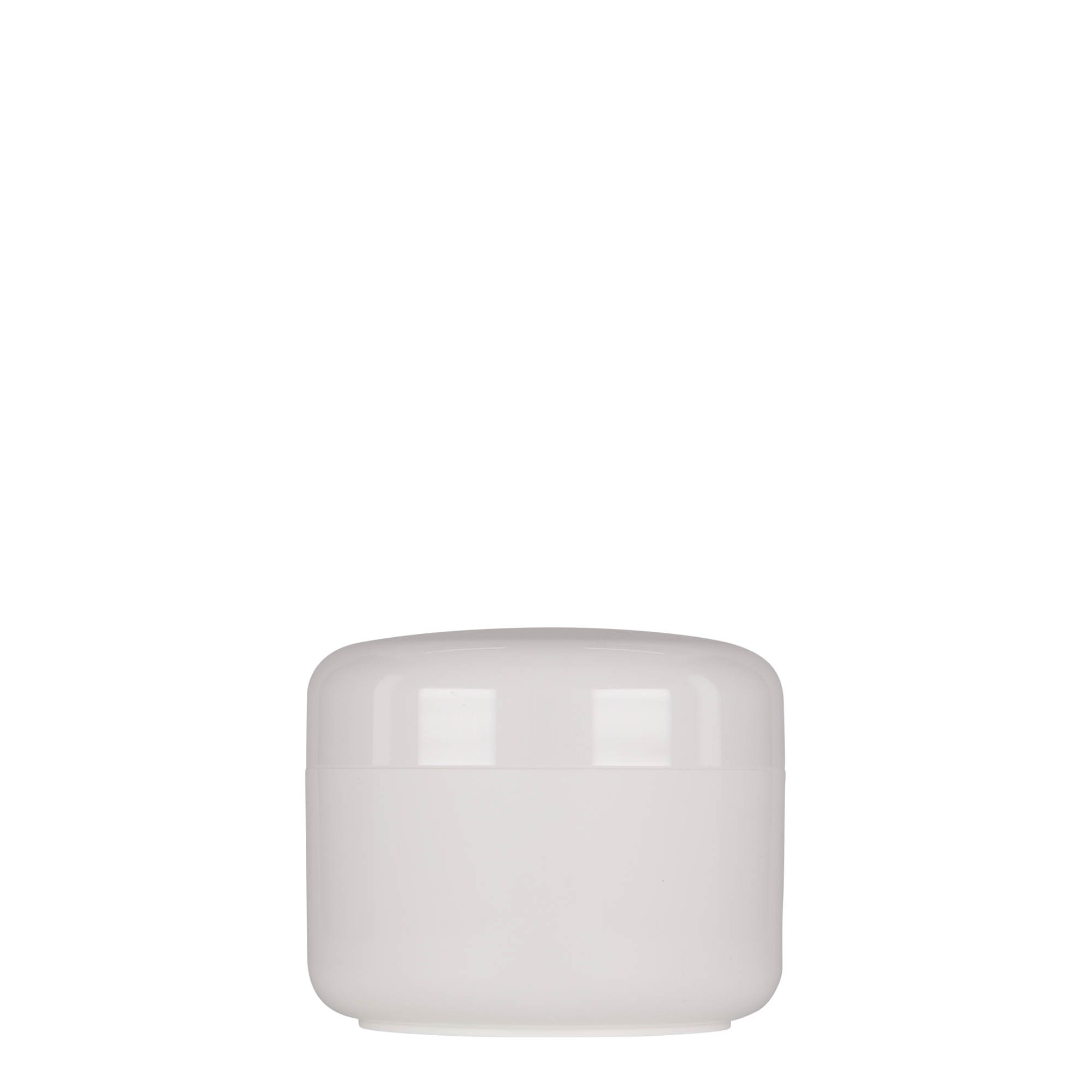 200 ml plastikbeholder 'Bianca', PP, hvid, åbning: skruelåg