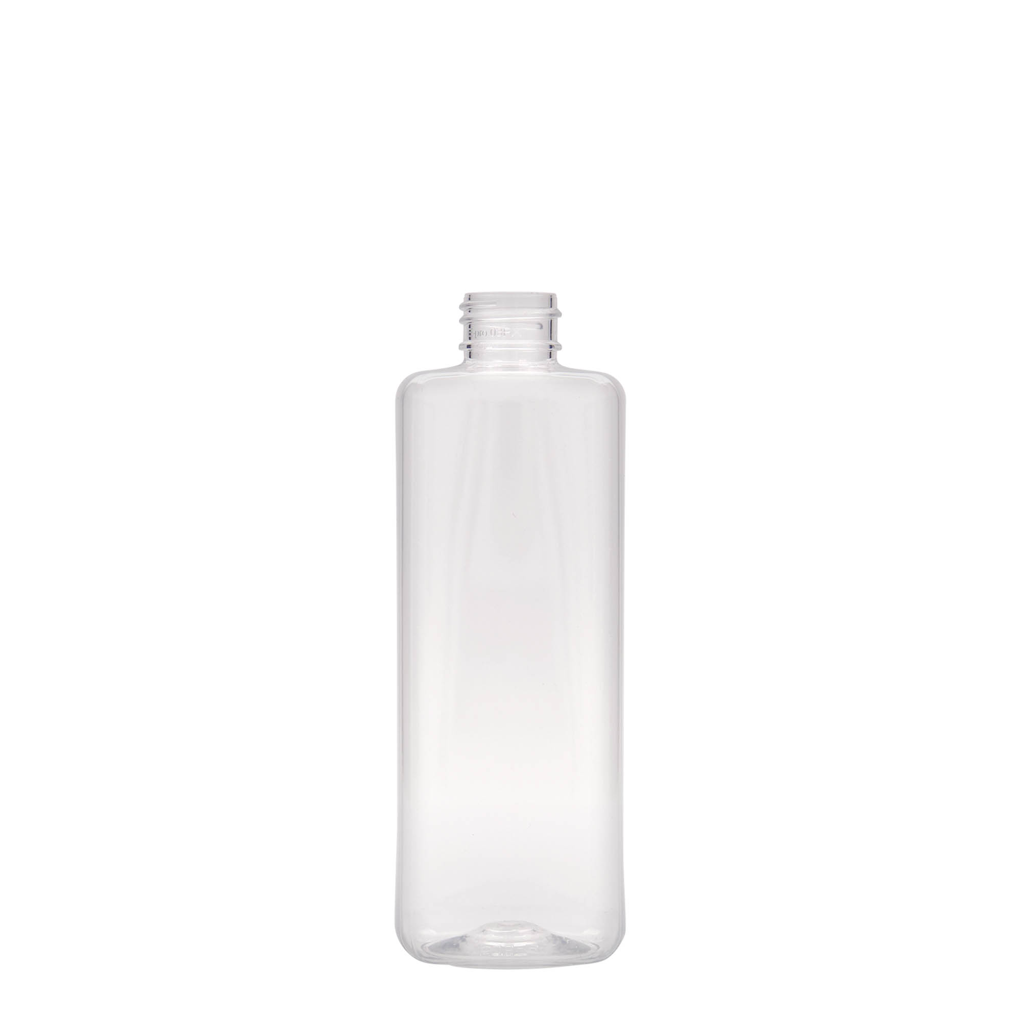 300 ml PET-flaske 'Karl', firkantet, plastik, tud: 24/410