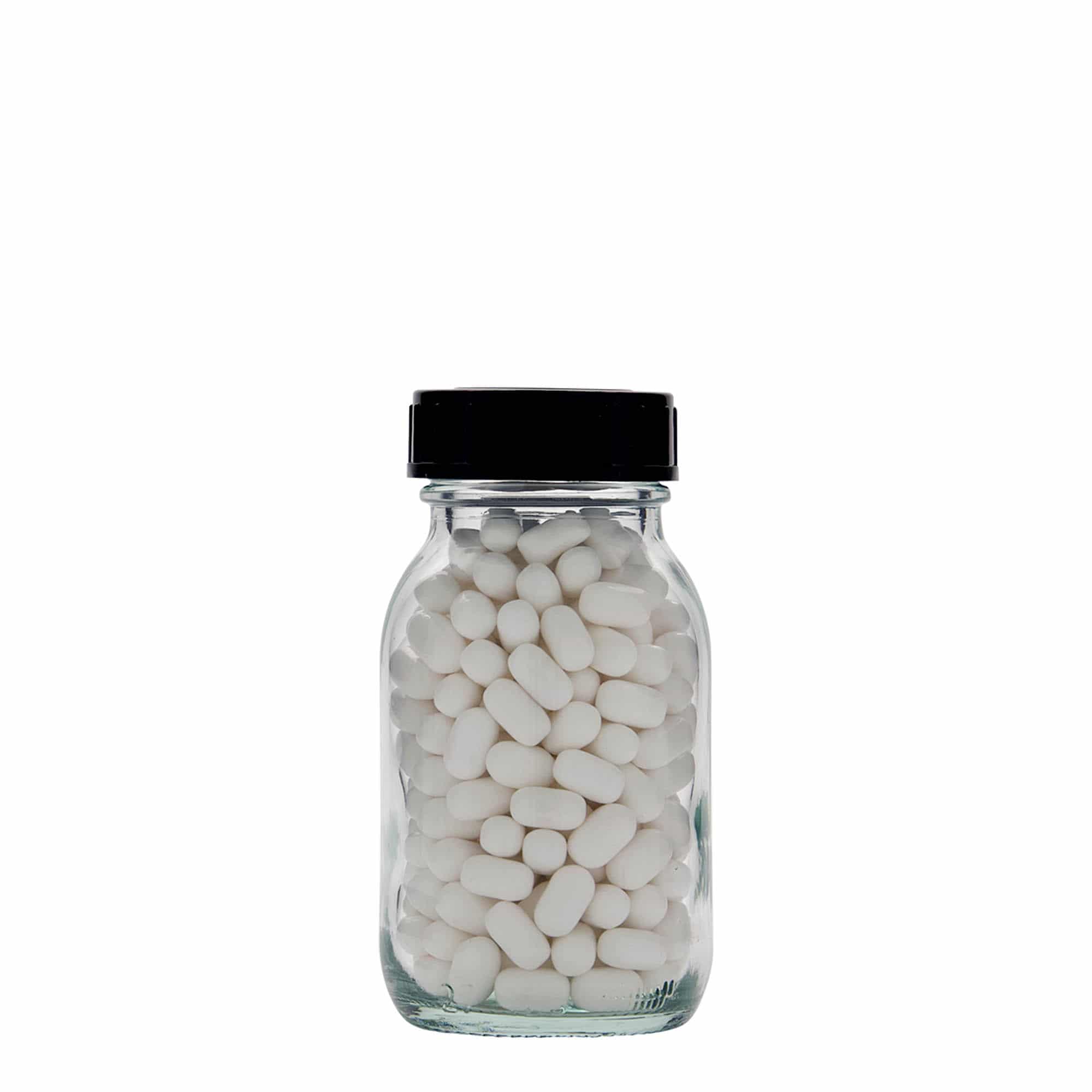 125 ml bredhalsglas, åbning: DIN 40