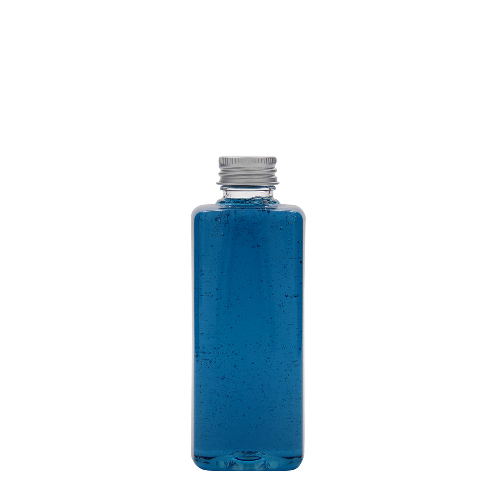 200 ml PET-flaske 'Karl', kvadratisk, plastik, munding: 24/410