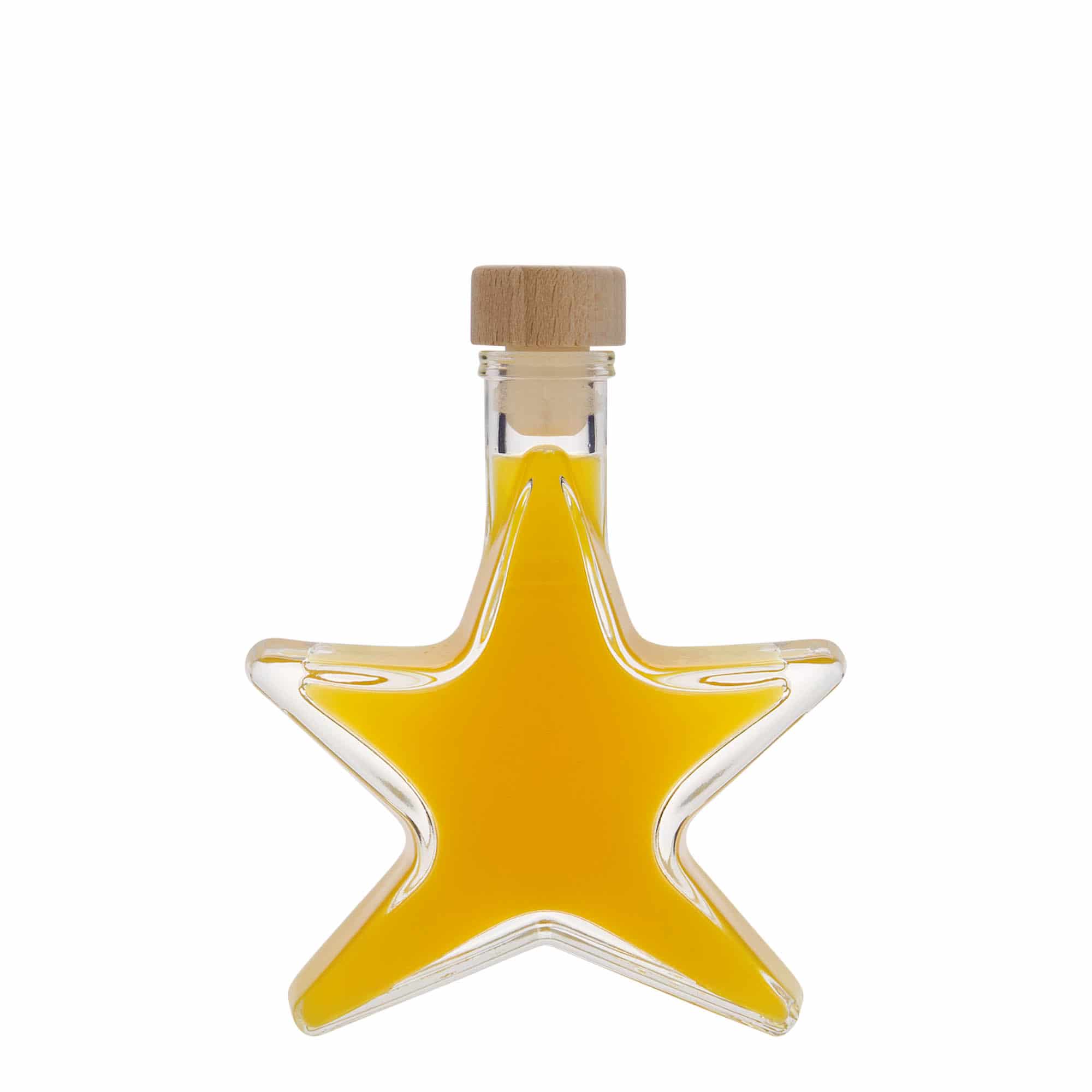 100 ml glasflaske 'Stjerne', åbning: Kork